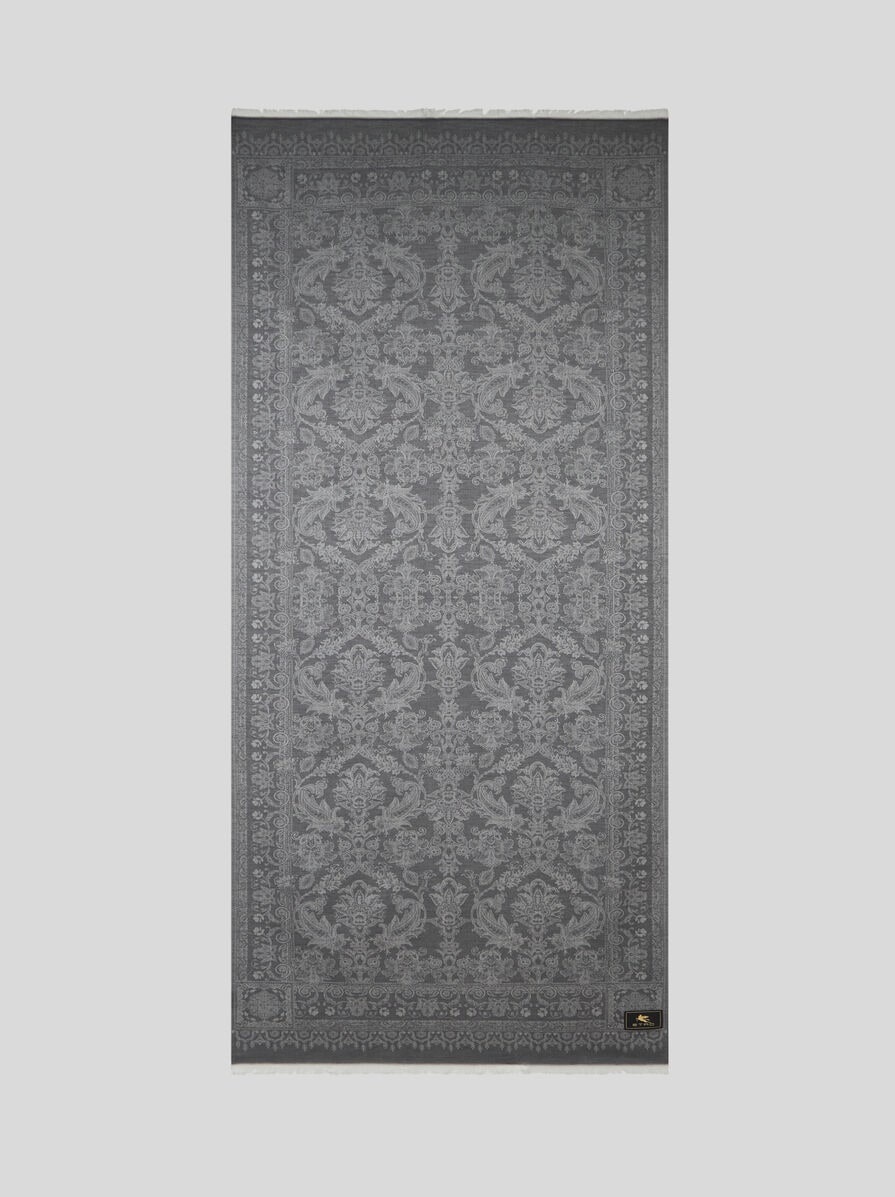 WOOL, COTTON AND SILK SCARF - 2