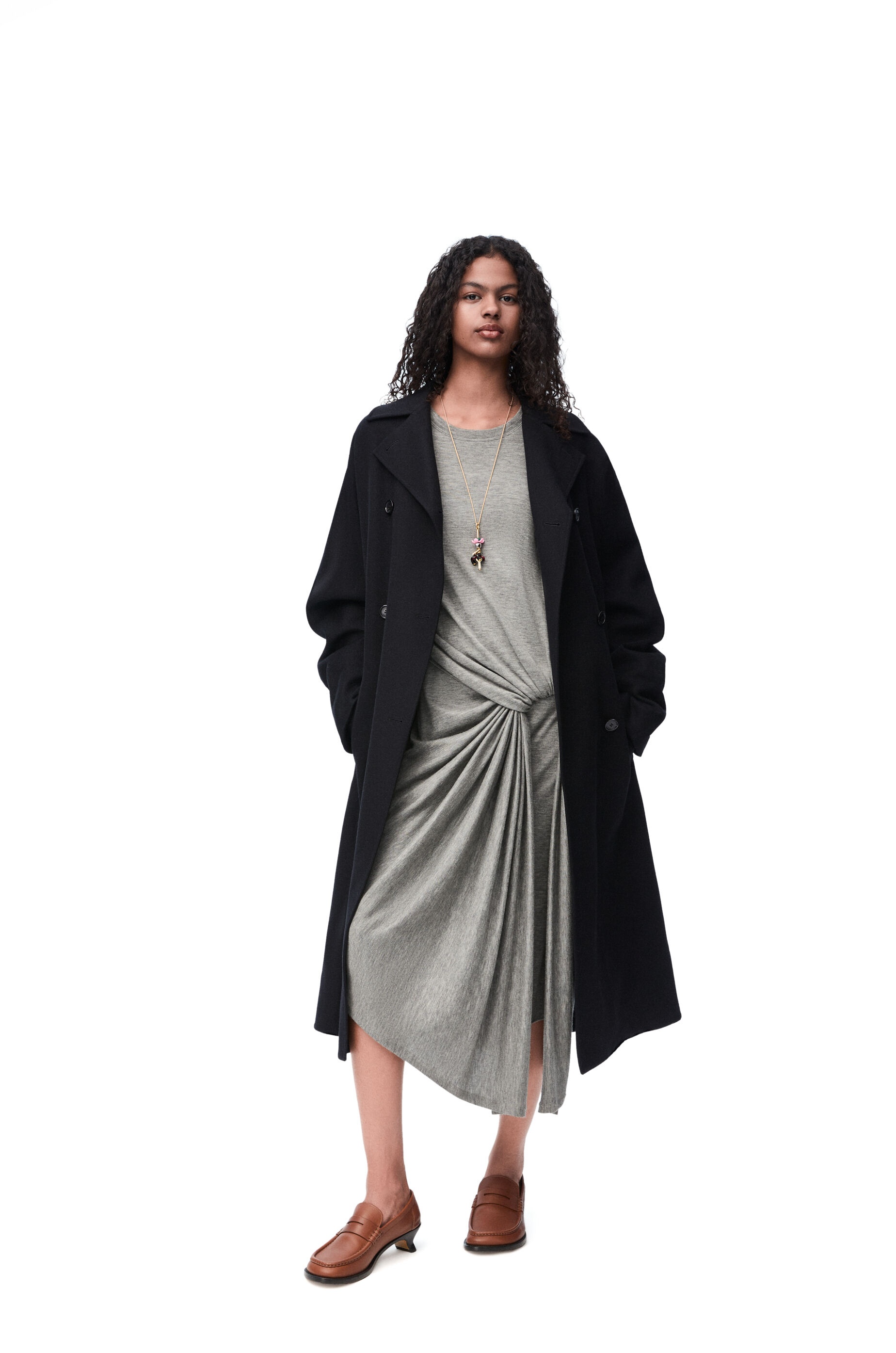 Coat in wool and cashmere - 2