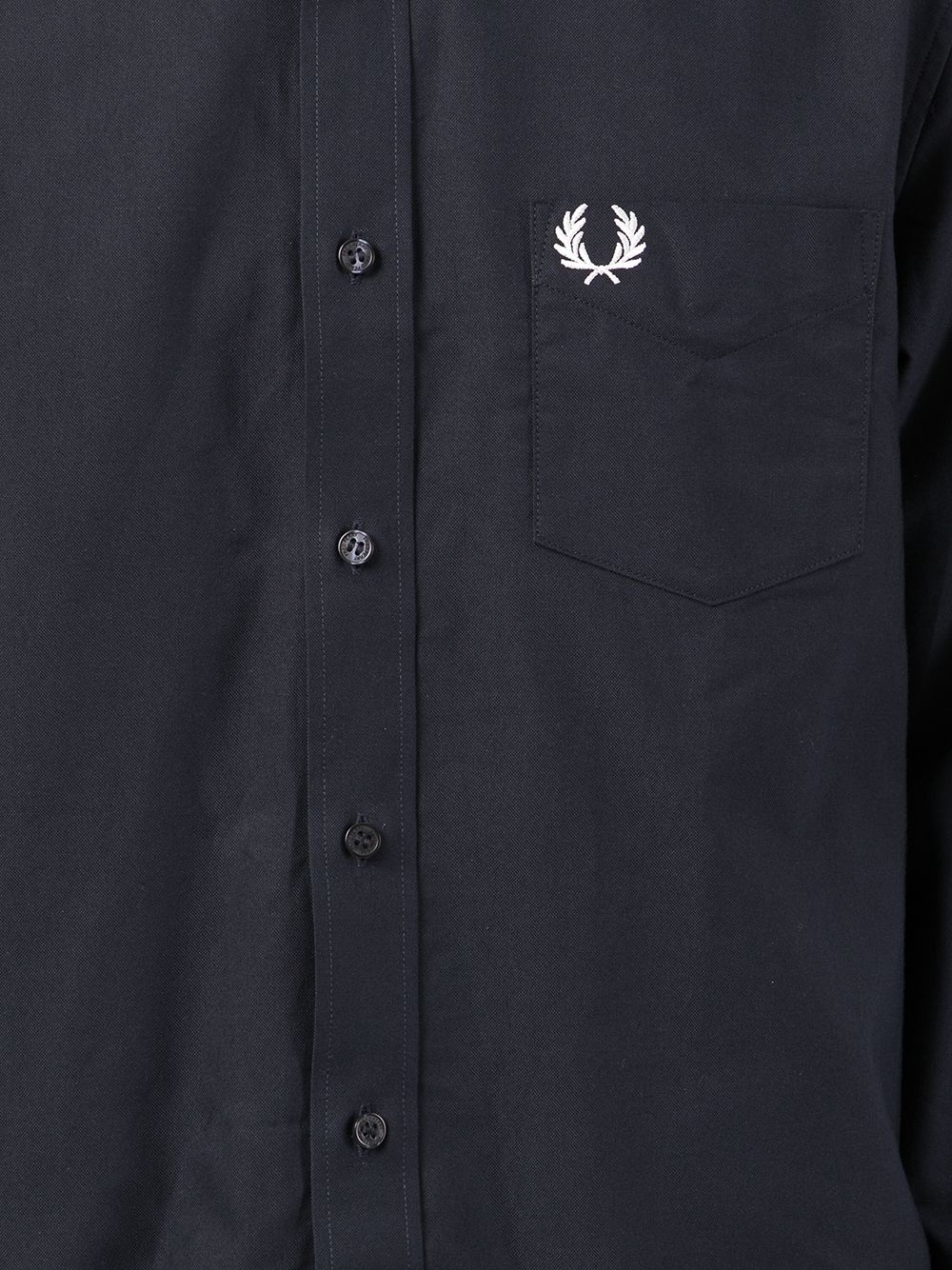 logo embroidered shirt - 5