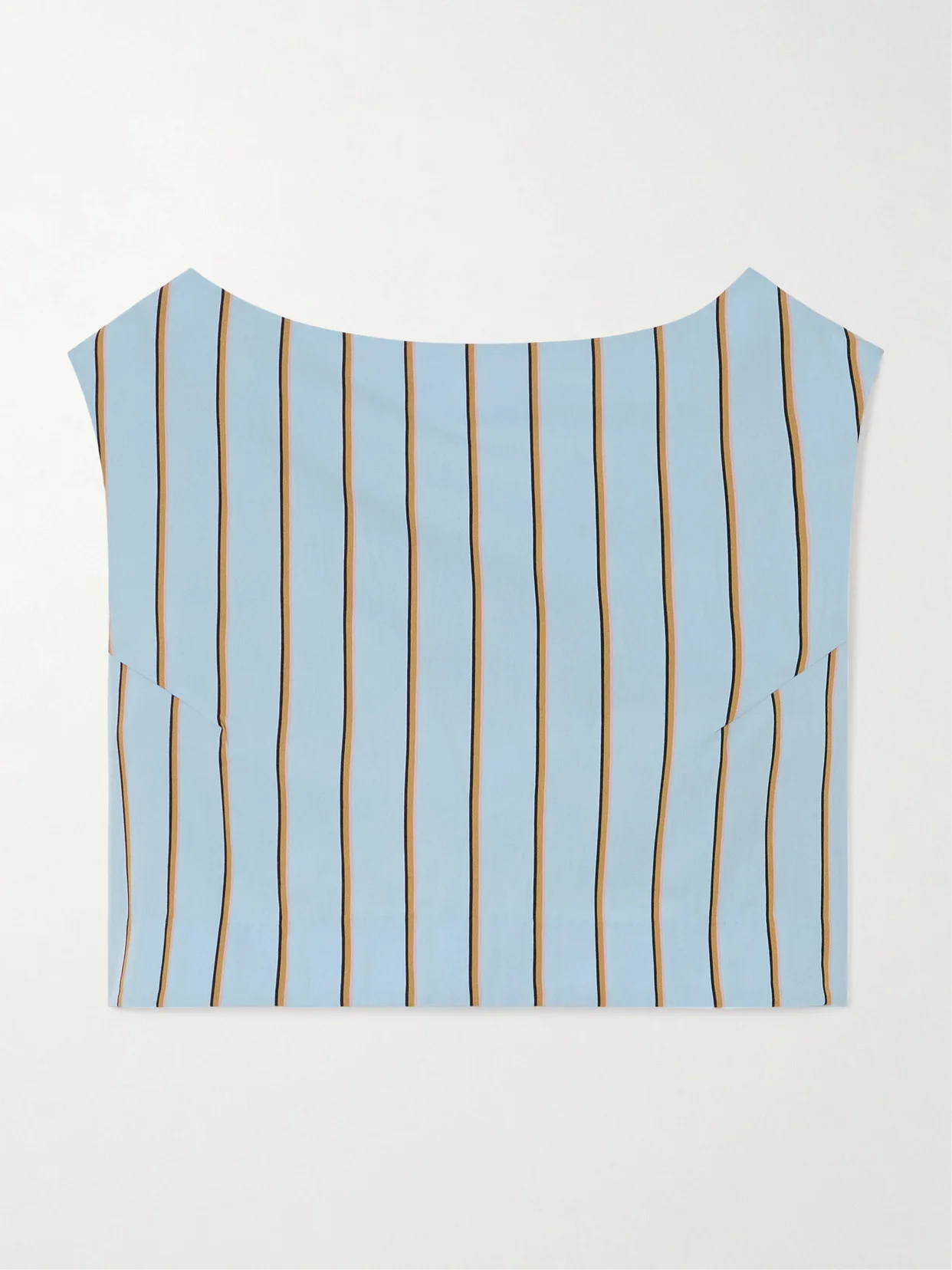 Richard Cropped Striped Twill Top - 1