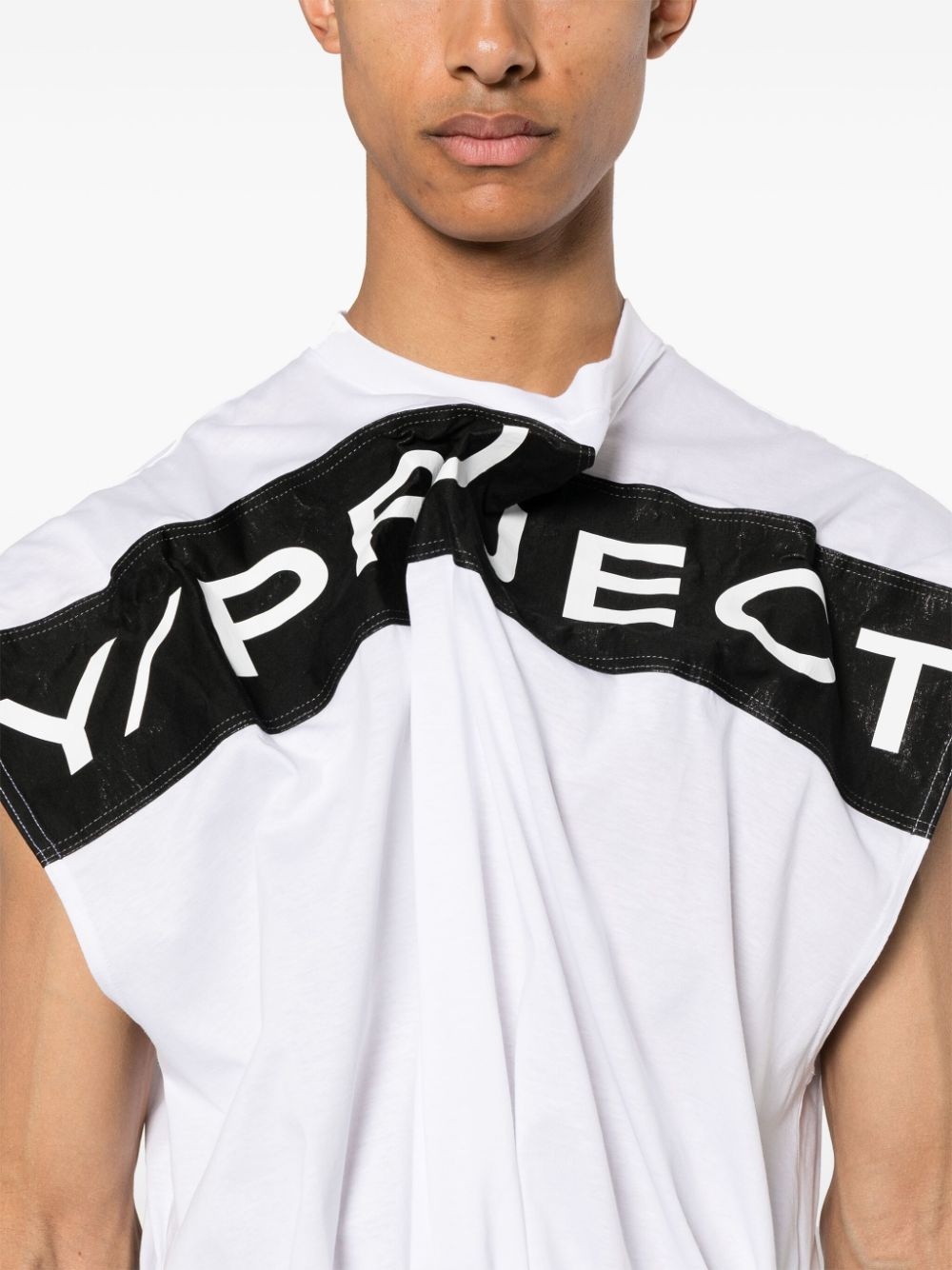 logo-print cotton tank top - 6