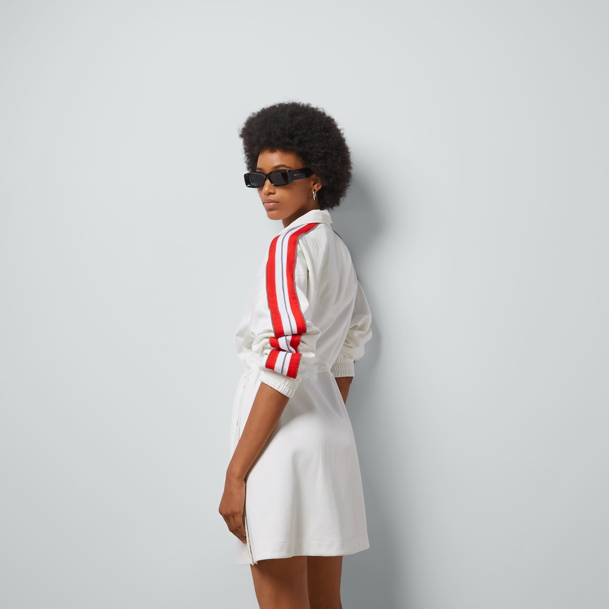 Technical jersey dress with Web - 6