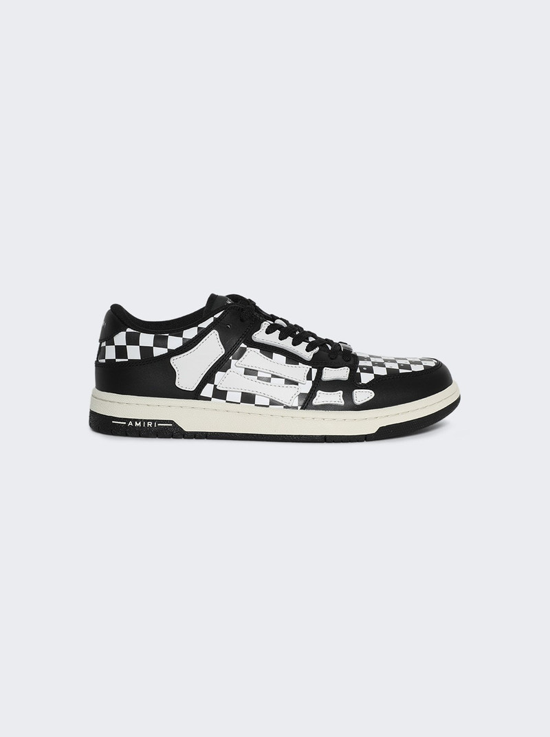 Checkered Skel Top Low Sneaker Black And White - 1