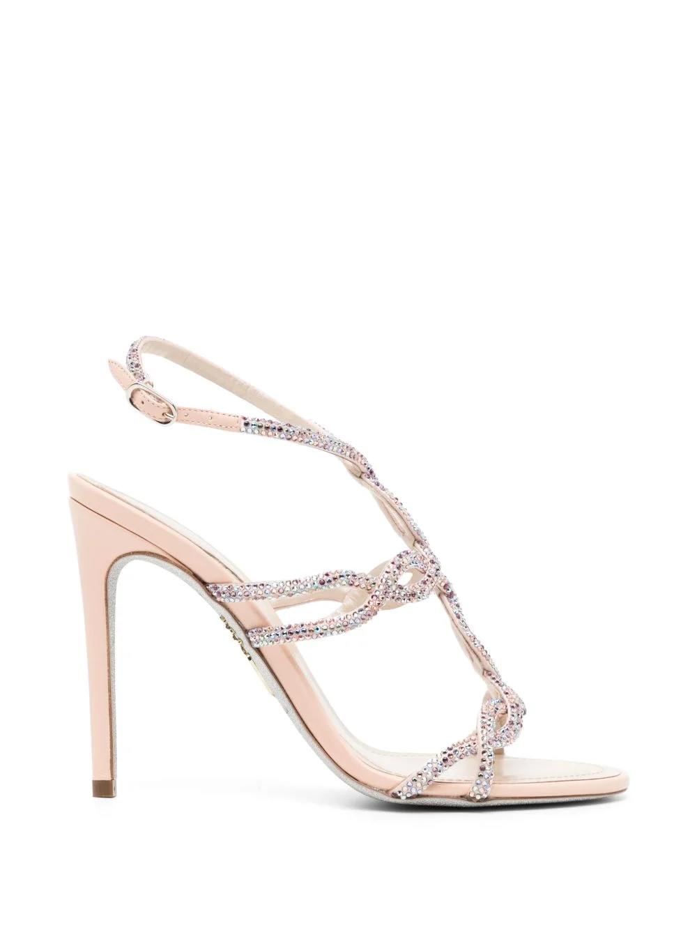 105mm Braid crystal-embellished sandals - 1