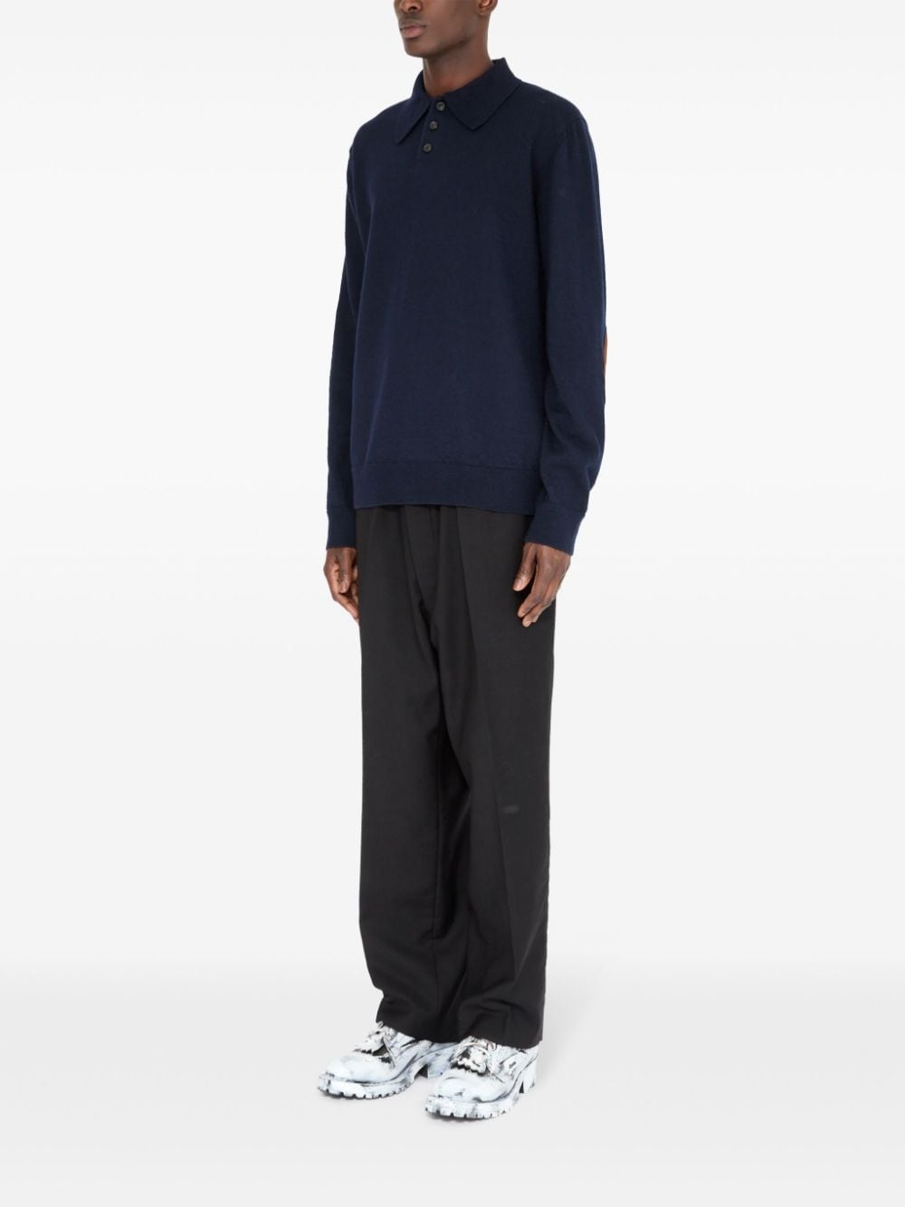 wool polo shirt - 6