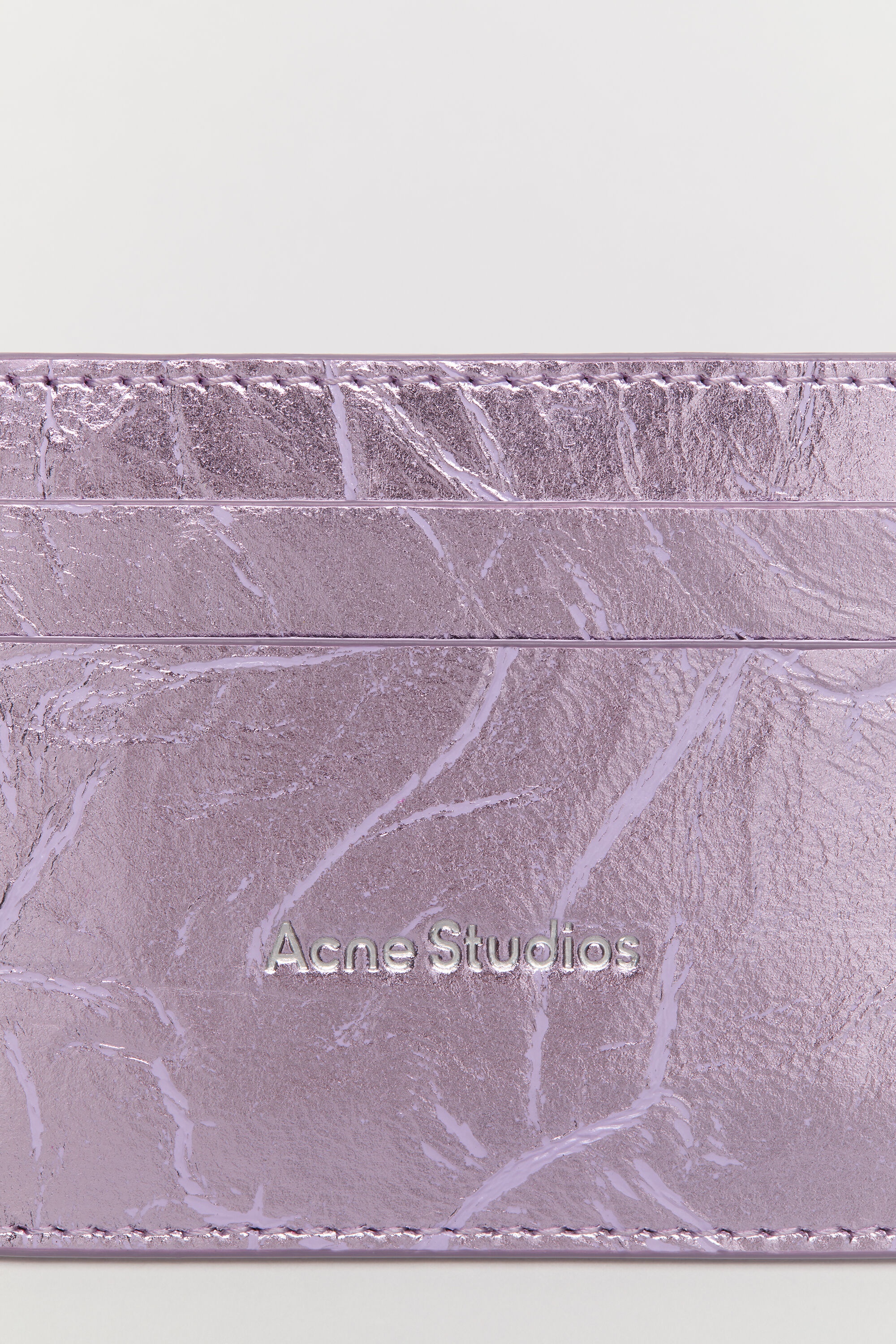 Leather card holder - Lavender purple - 5