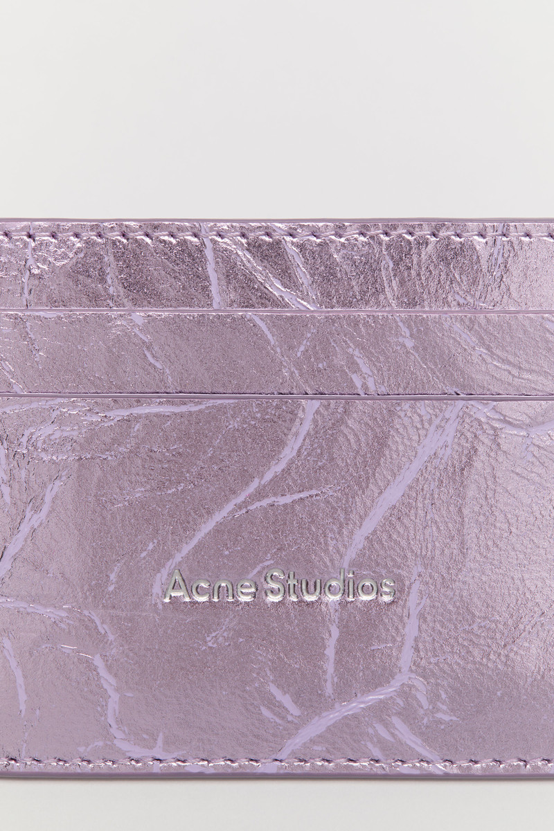 Leather card holder - Lavender purple 5