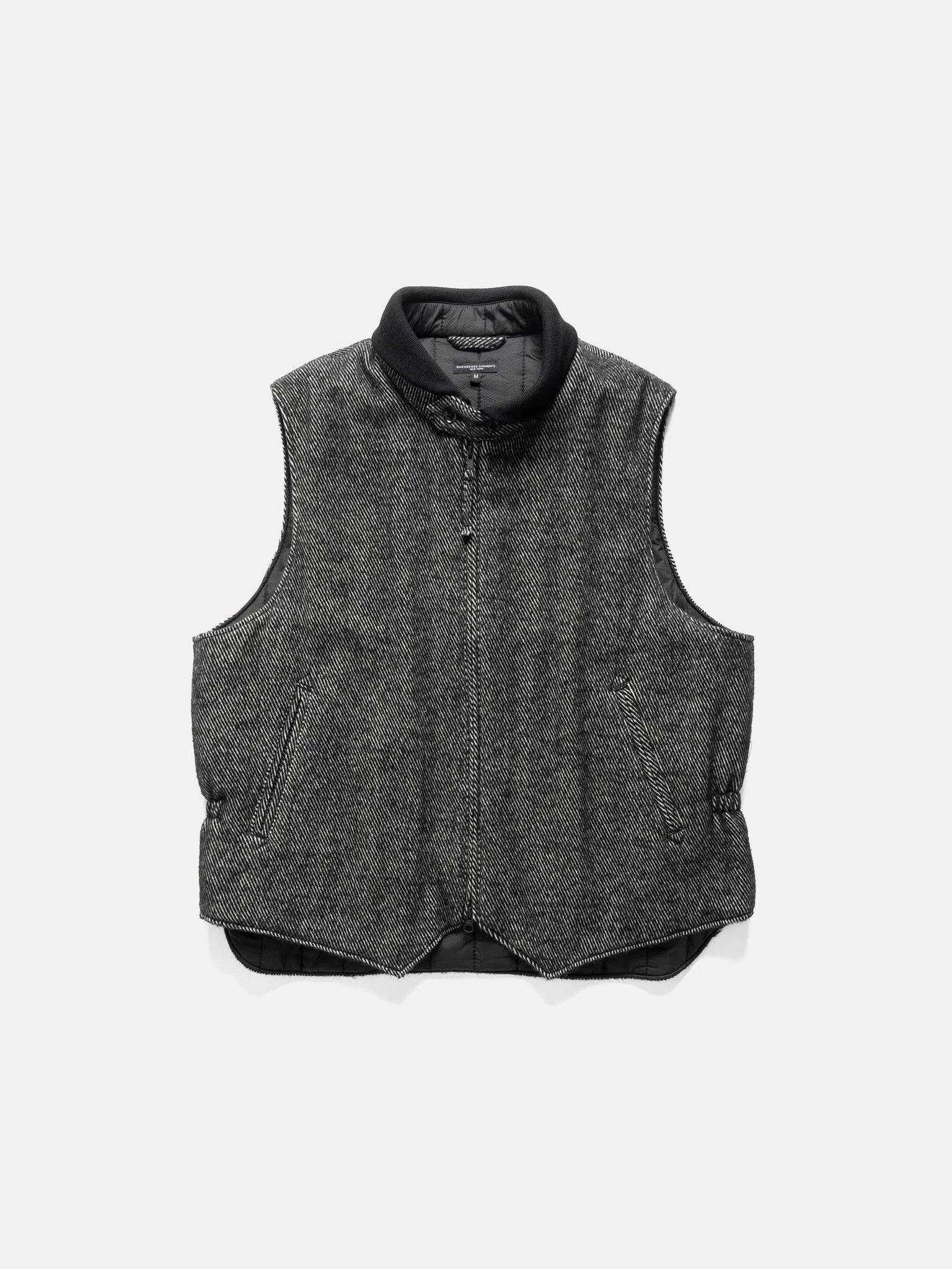 LL Vest Wool Shaggy Twill Black - 1