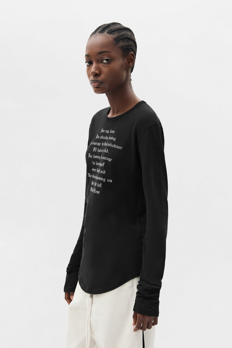 Ann Demeulemeester Dot Wrinkled Cropped Long Sleeve Top outlook