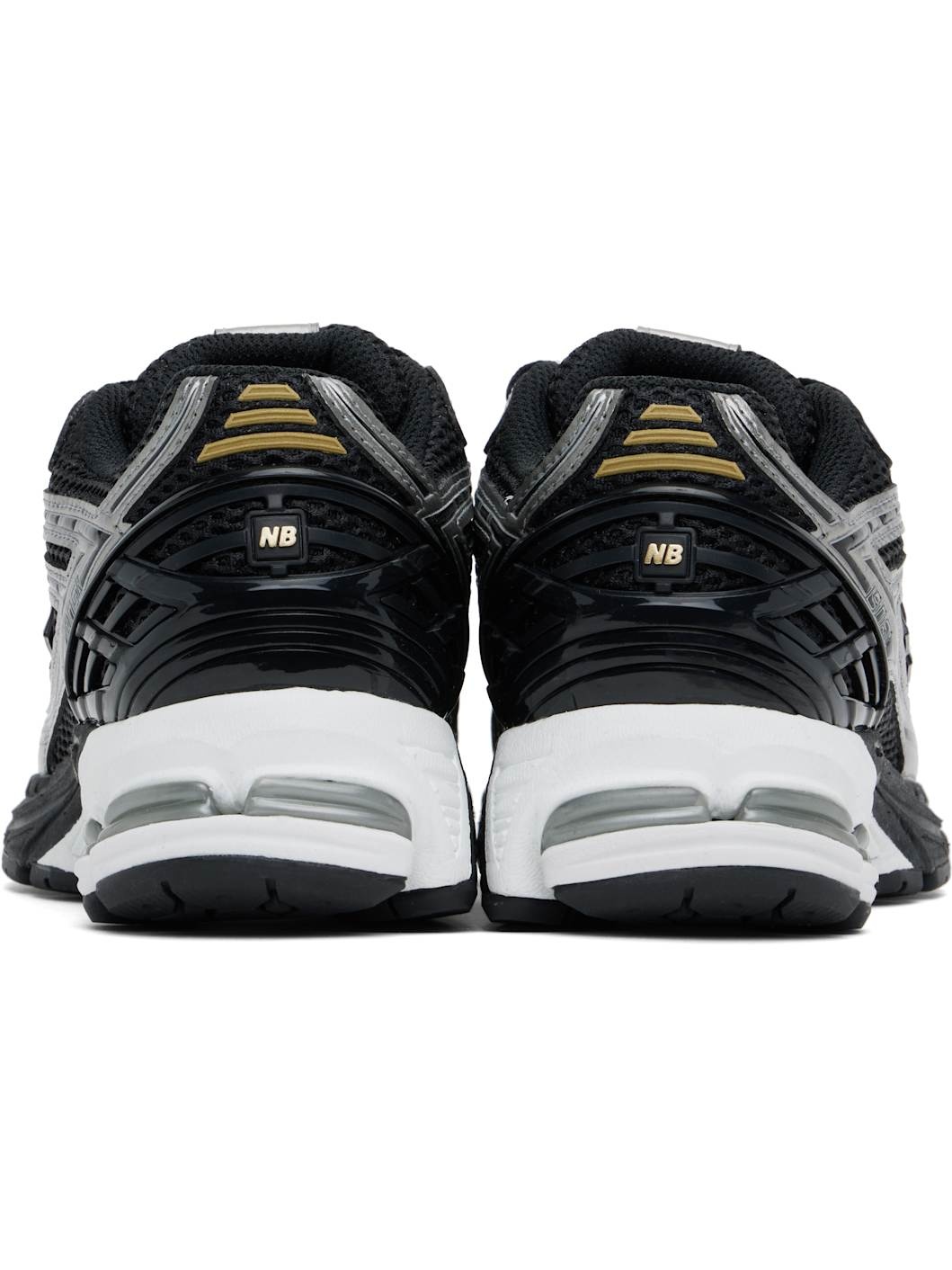 Black & Silver 1906R Sneakers - 2