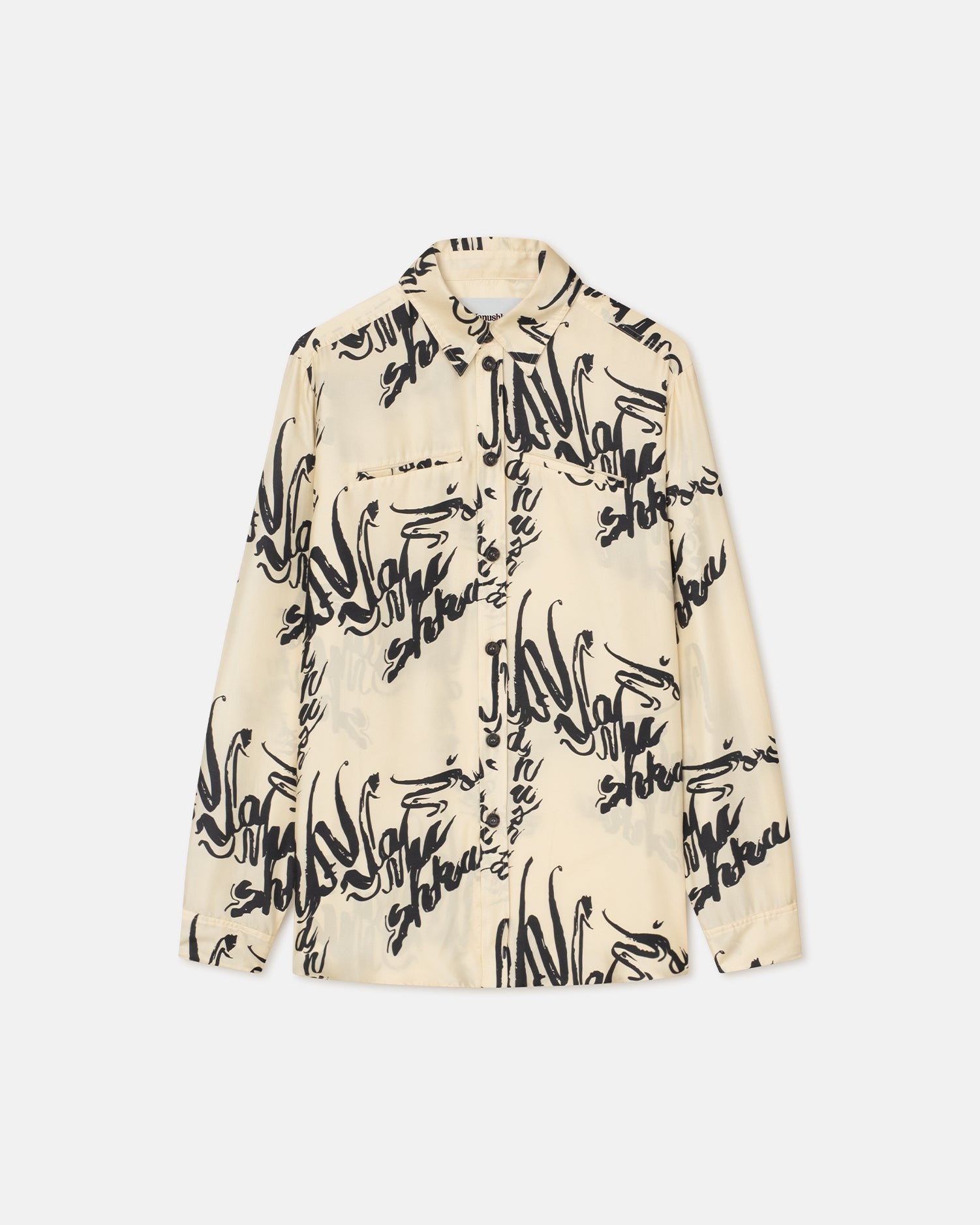 Printed Twill Silk Shirt - 1