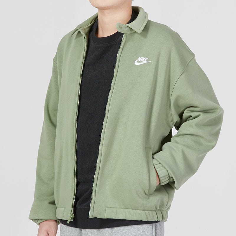 Nike Club Fleece Harrington Jacket 'Green' DX0540-386 - 5