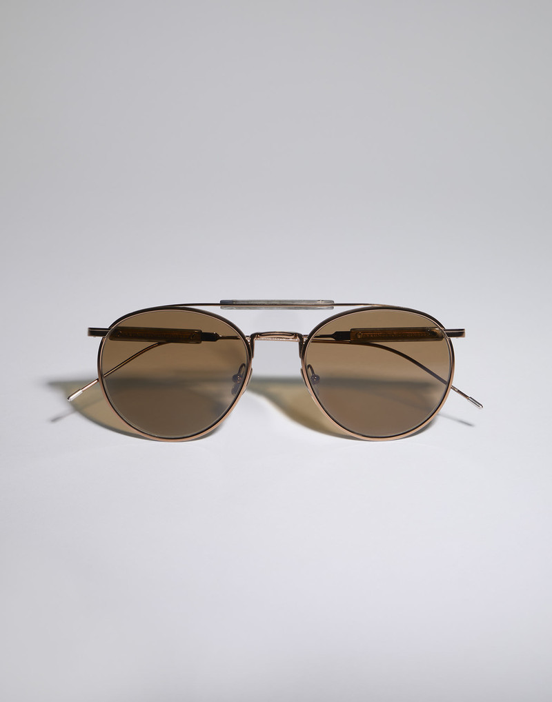 Round titanium sunglasses 1