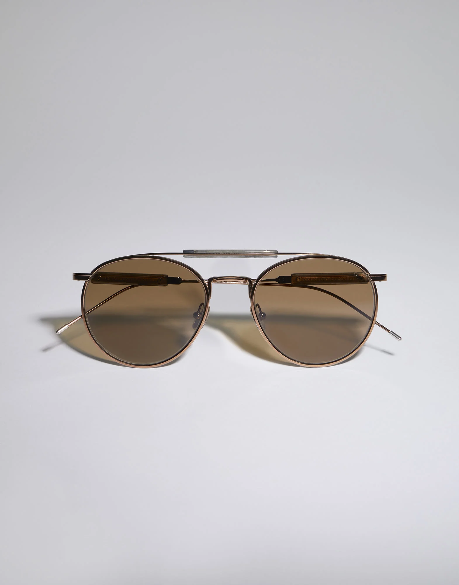 Round titanium sunglasses - 1
