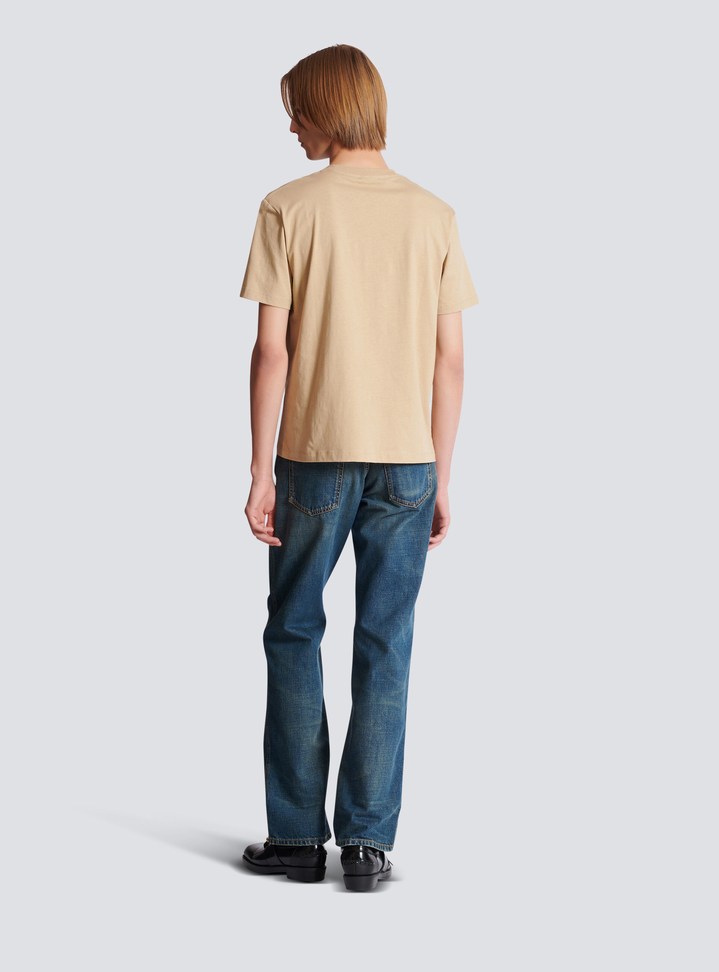 Small Balmain Stamp printed T-shirt - 4