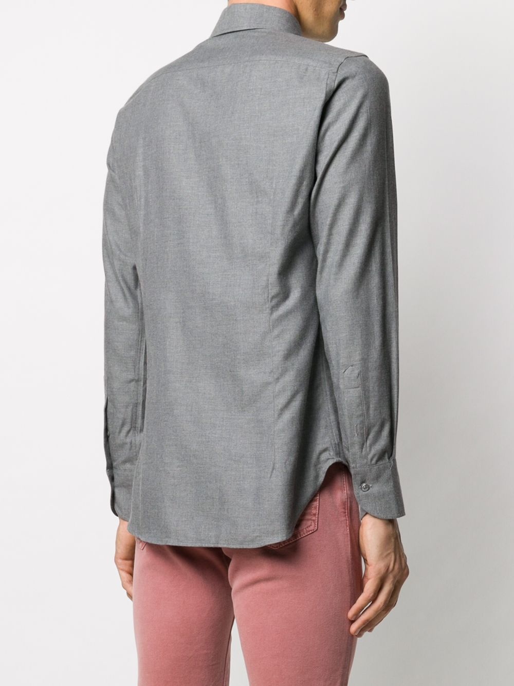 plain cutaway collar shirt - 4