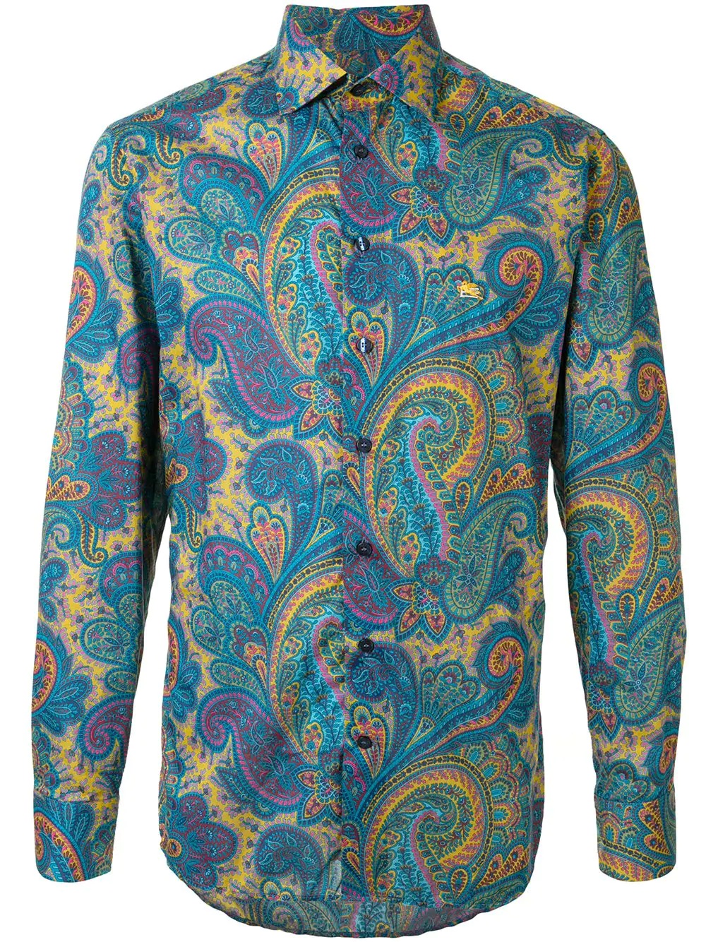 paisley-print cotton shirt - 1