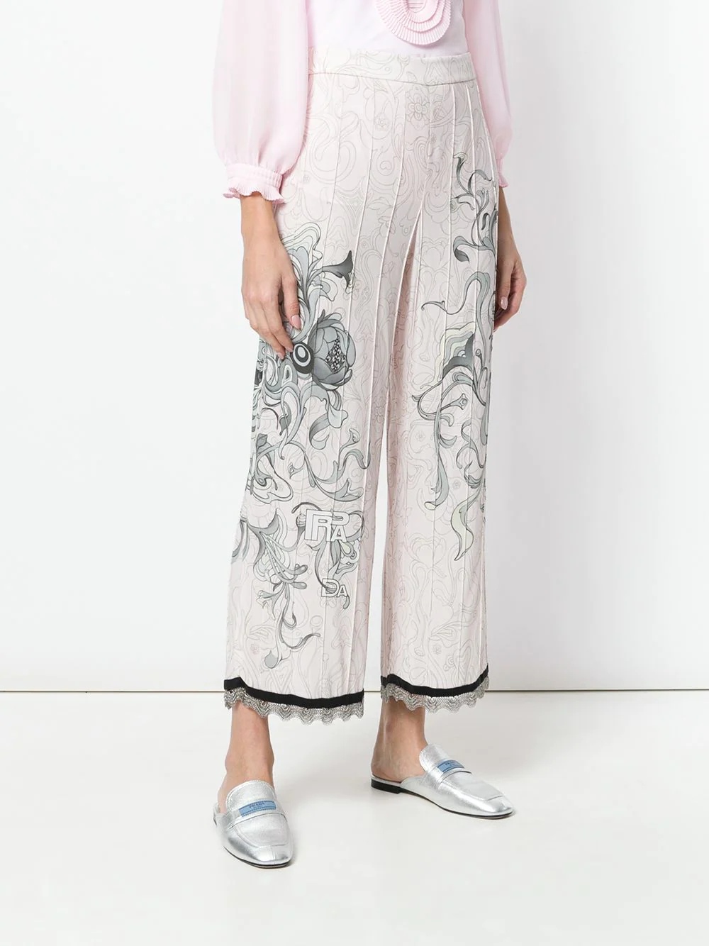 floral sketch trousers - 3