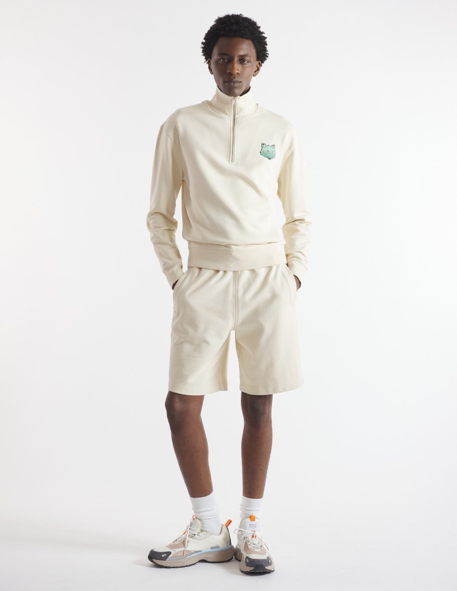 6-18 MAISON KITSUNE BEACH CLUB HALF ZIP COMFORT SWEATSHIRT - 2