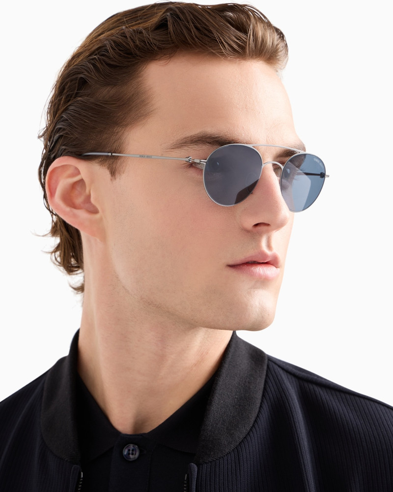 GIORGIO ARMANI MEN’S ROUND SUNGLASSES outlook