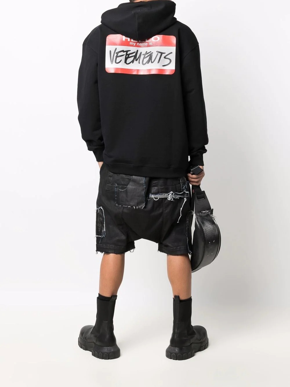 name tag hoodie - 2