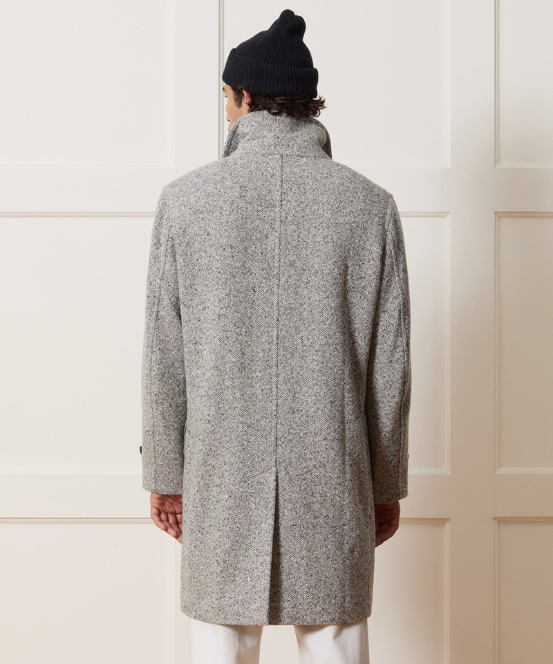Italian Wool Donegal Car Coat 5