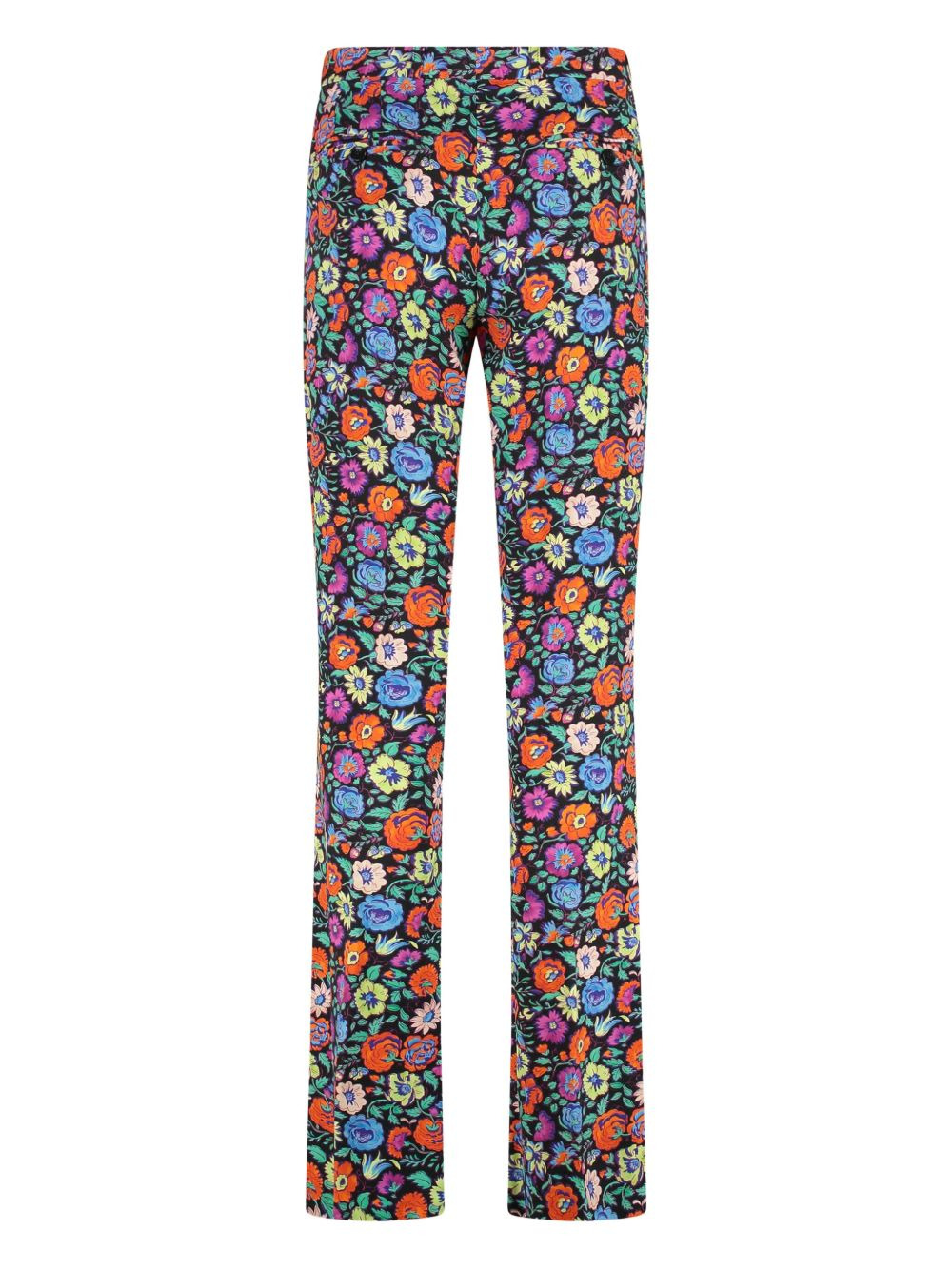 floral-print straight trousers - 2
