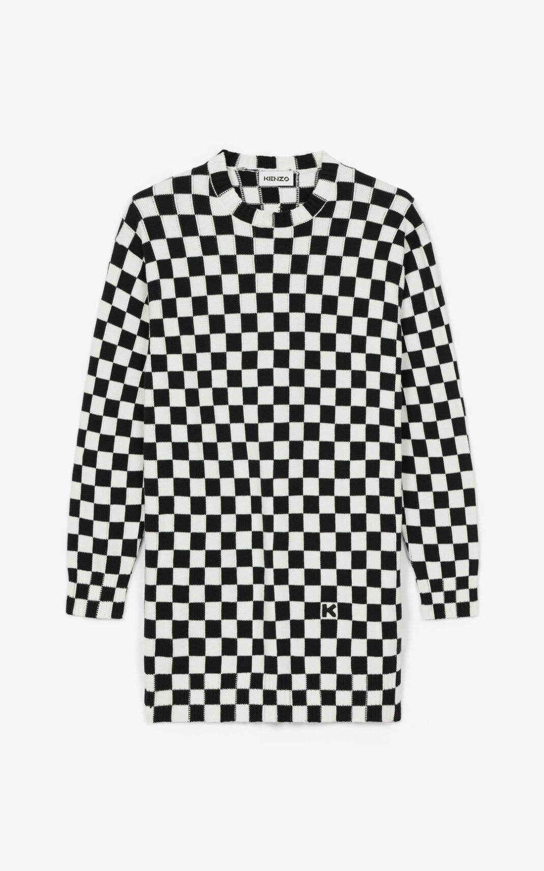 Check print jumper dress - 1