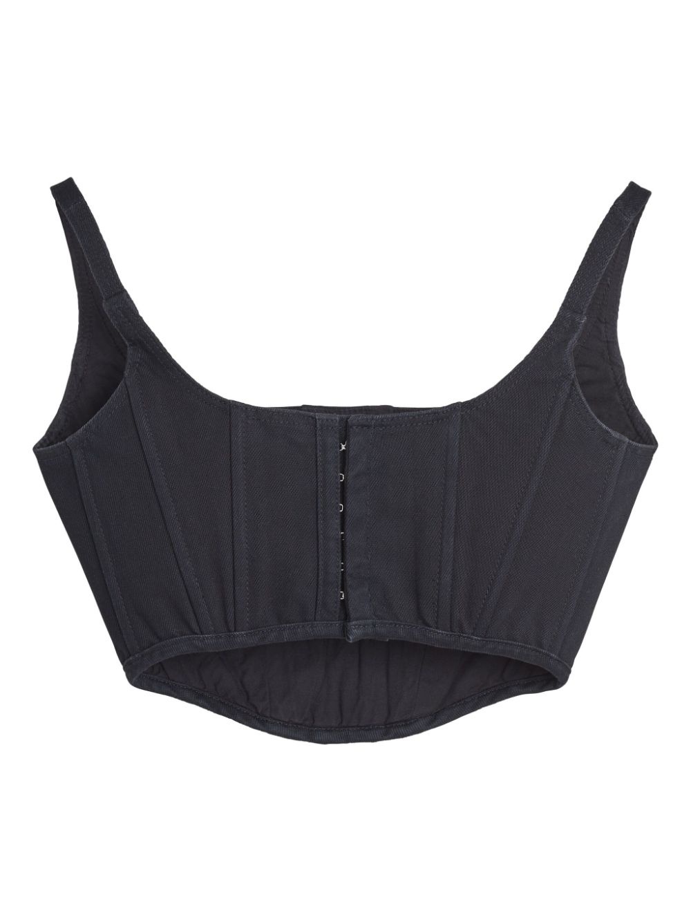 denim bustier top - 6