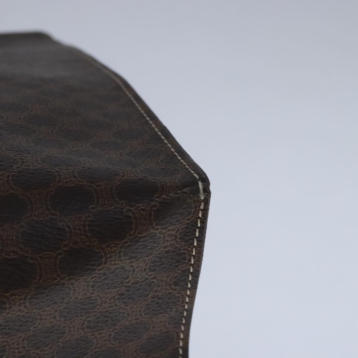 CELINE Macadam Canvas Tote Bag Pvc Leather Brown - 13