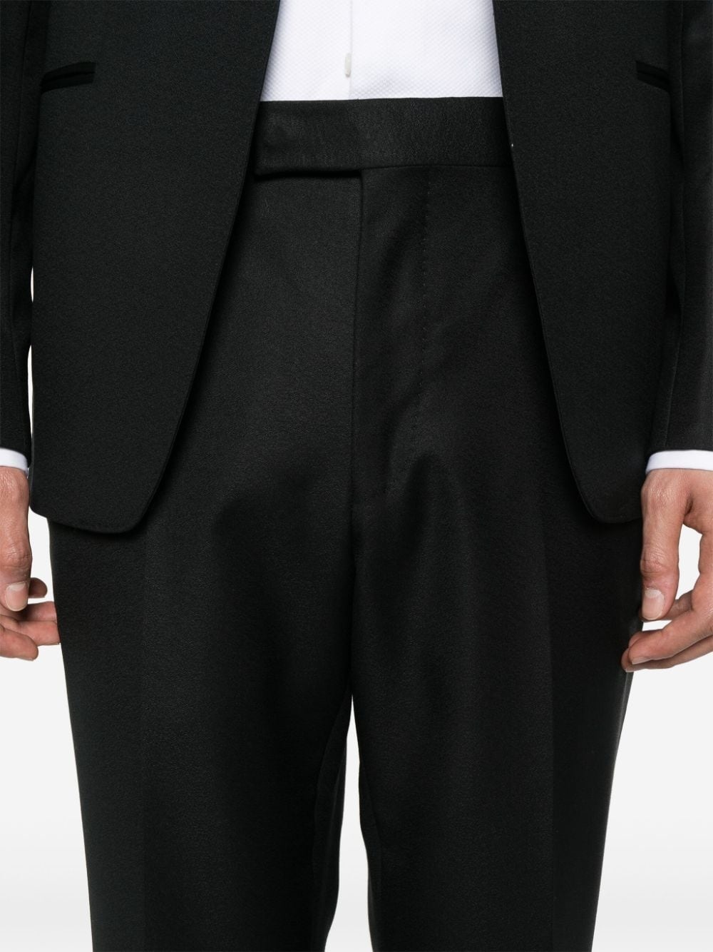 single-breasted wool suit - 6