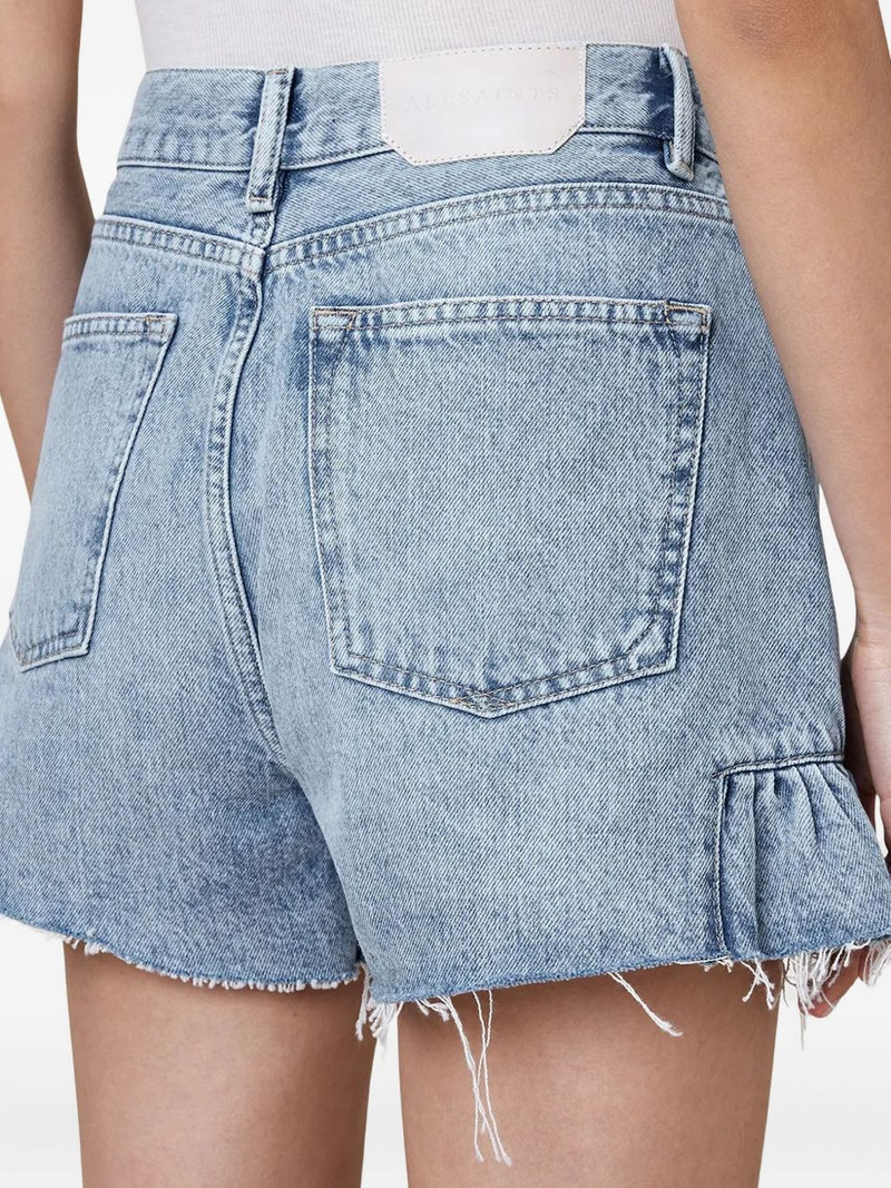 Eliana ruffle-detail denim shorts 4