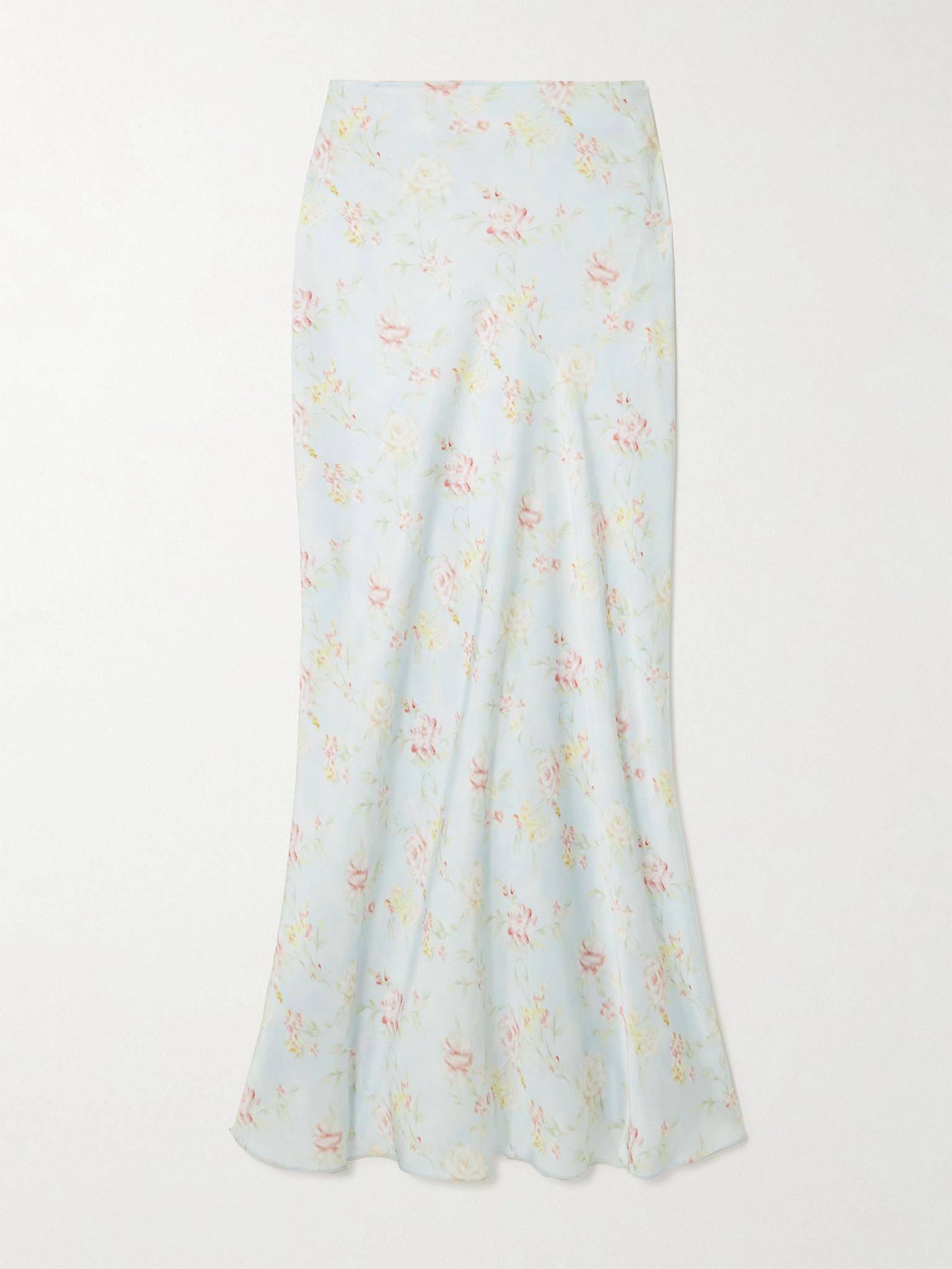 Floral-print satin maxi skirt Multi - 1