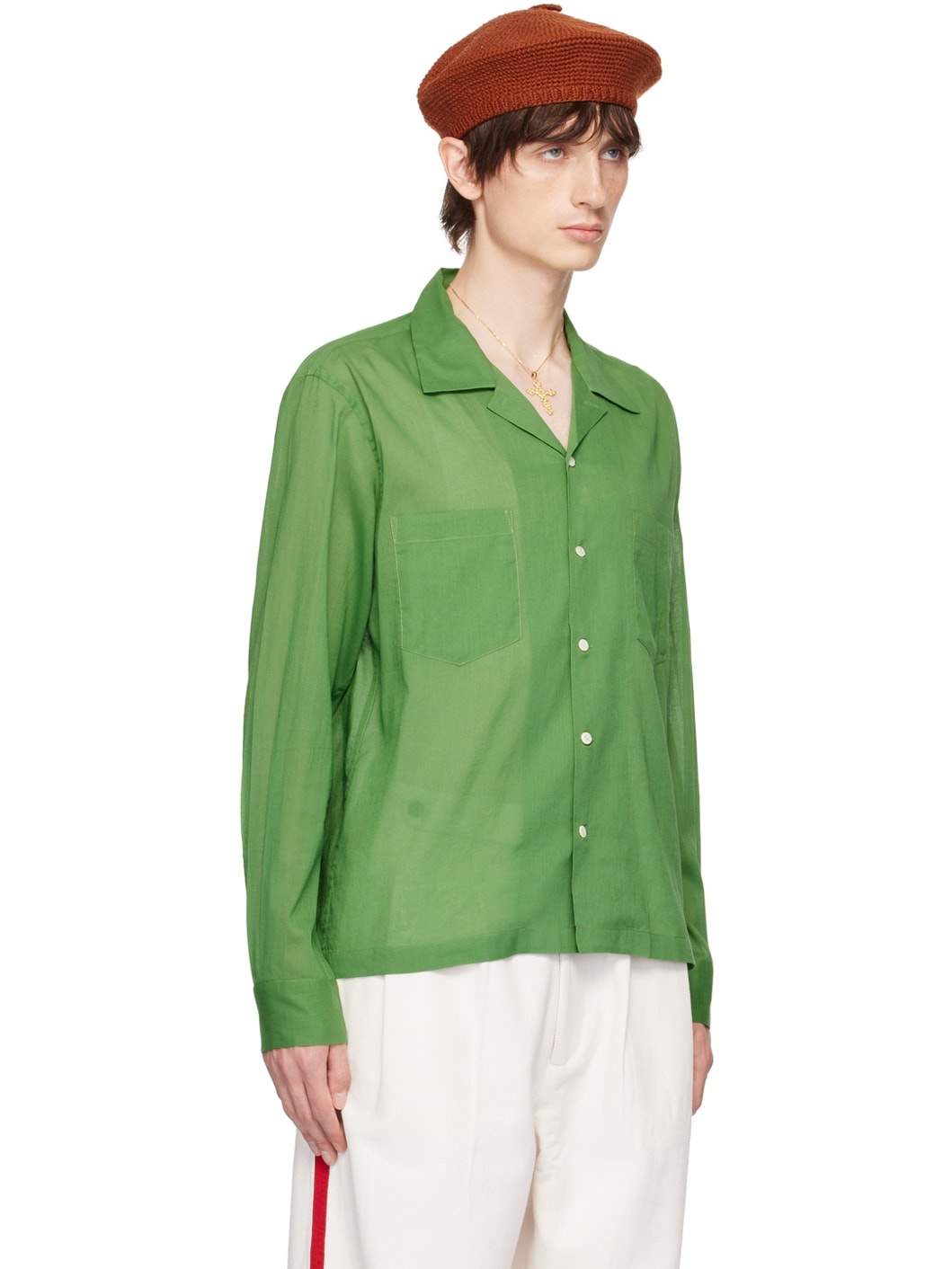 Green Boxy Shirt - 2