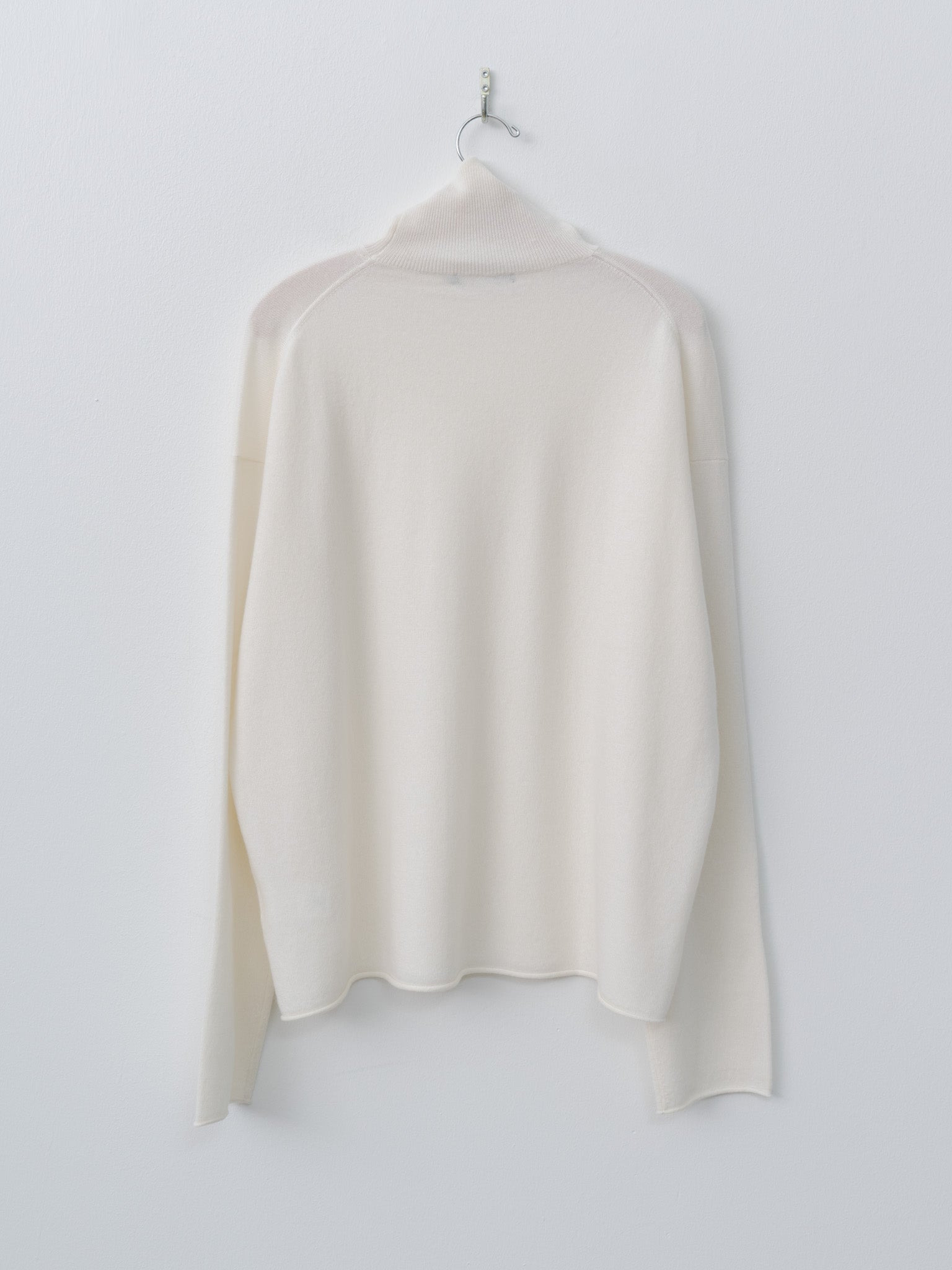 Marchi 1-Ply Cashmere Sweater - Ivory - 7
