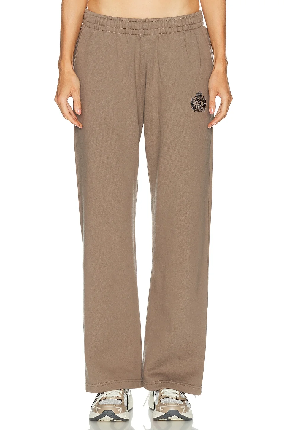 NY Crest Embroidered Wide Sweatpant - 1
