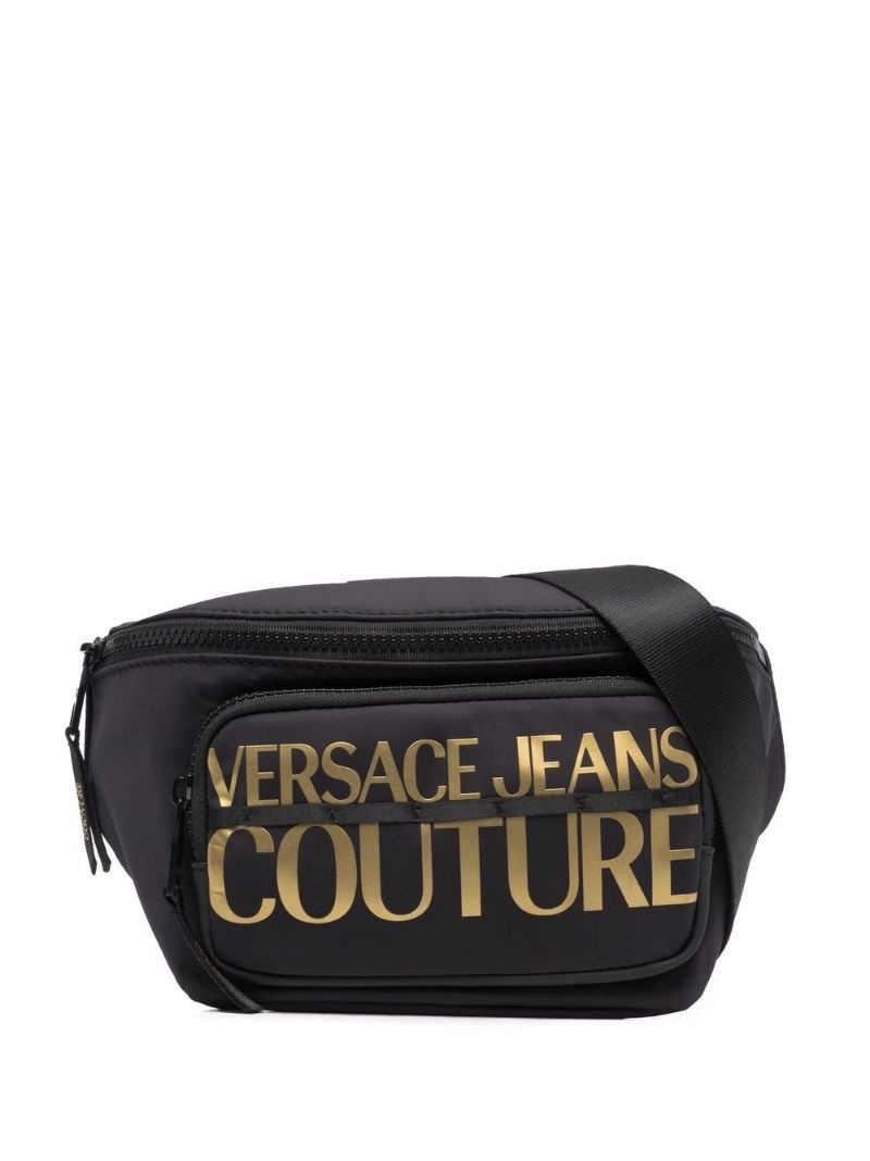 logo-print belt bag - 1
