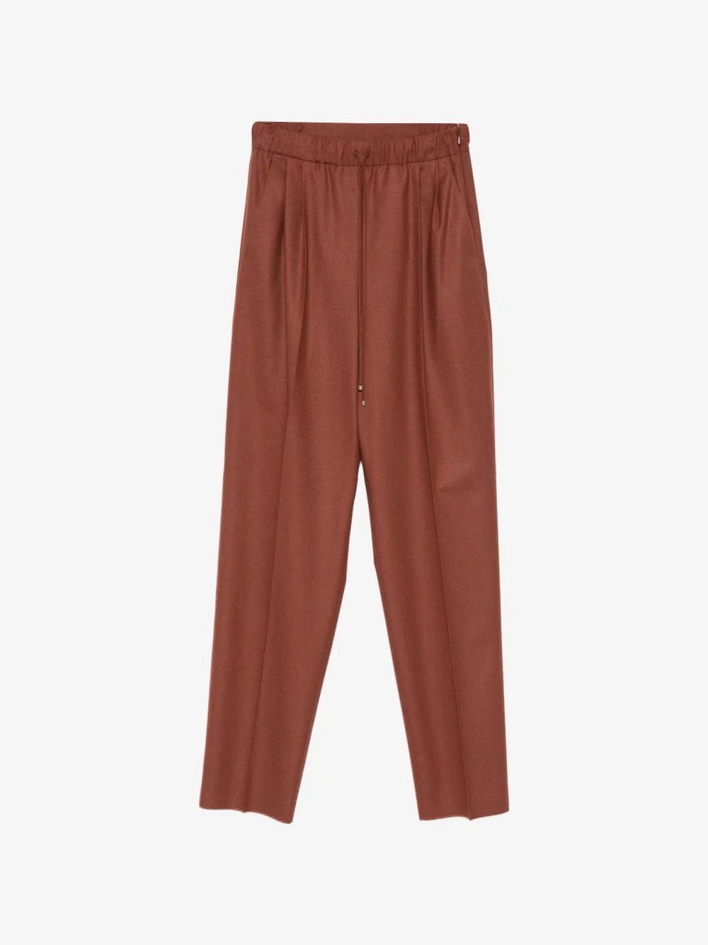 drawstring straight-leg trousers - 1