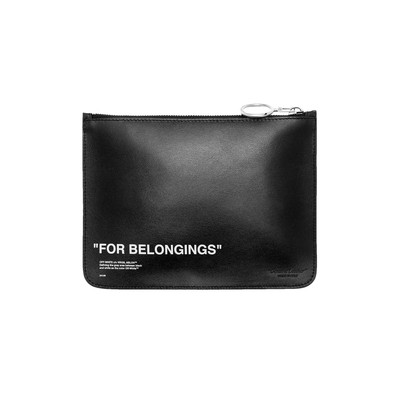 Off-White Off-White Quote Pouch 'Black/White' outlook