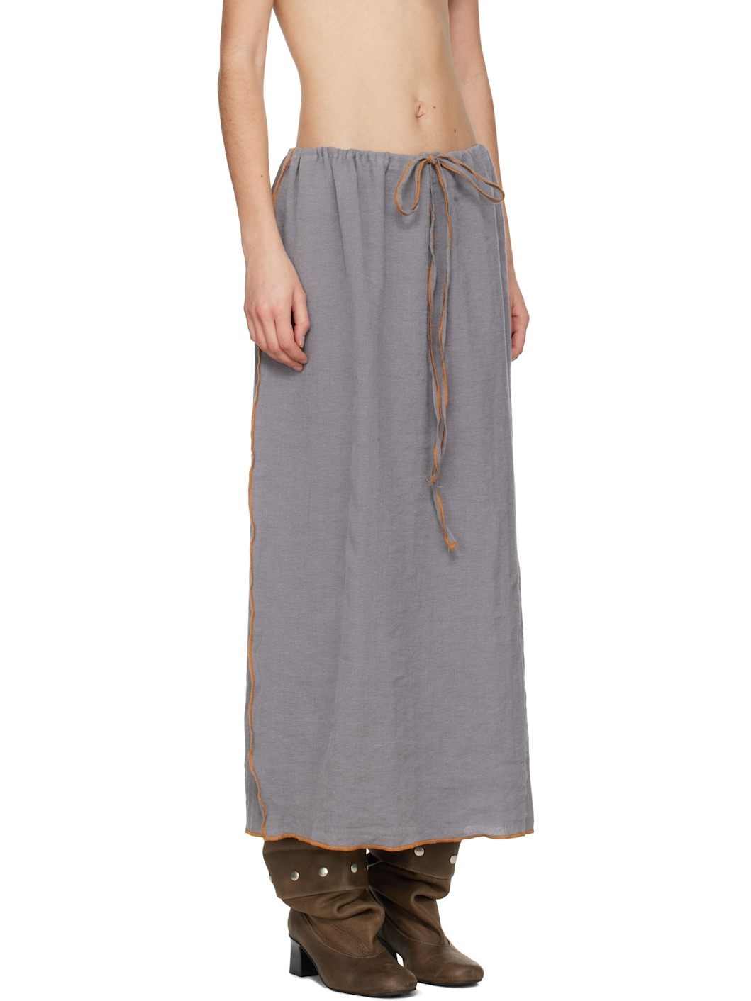 Gray Max Maxi Skirt - 2
