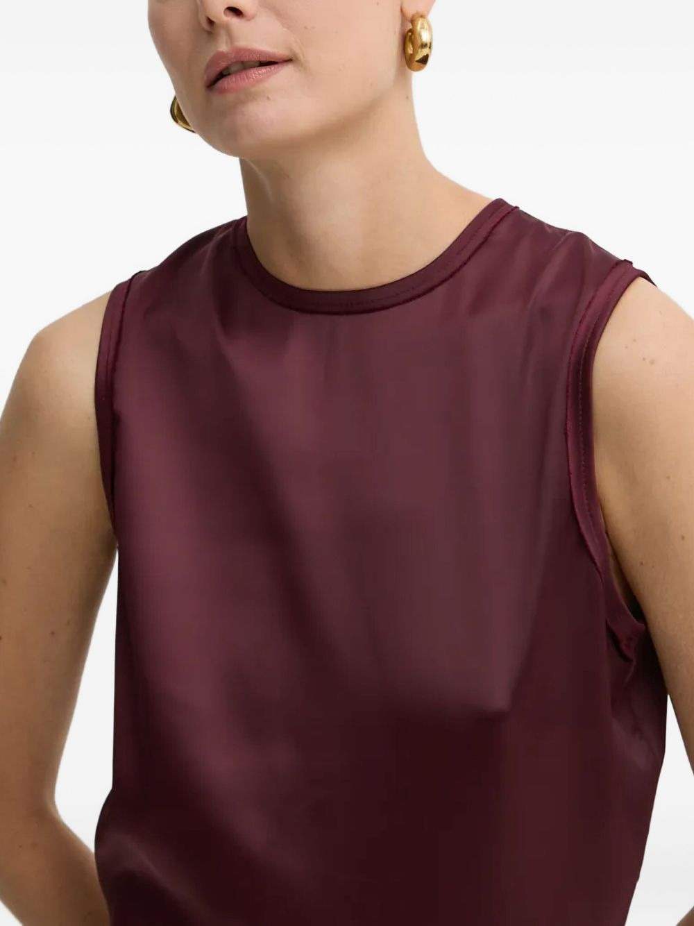 asymmetric sleeveless dress - 5