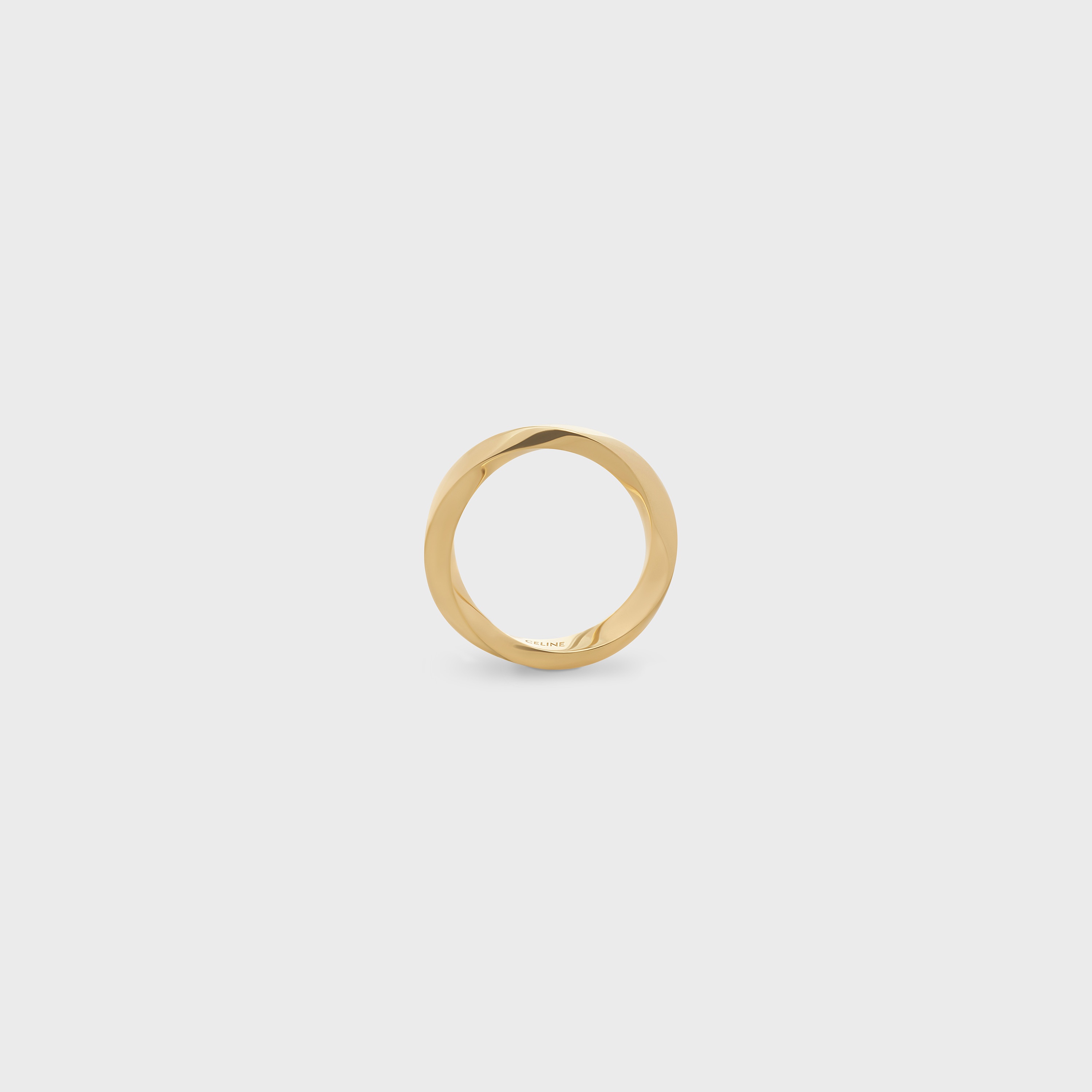 Torsion Ring in Yellow Gold - 1
