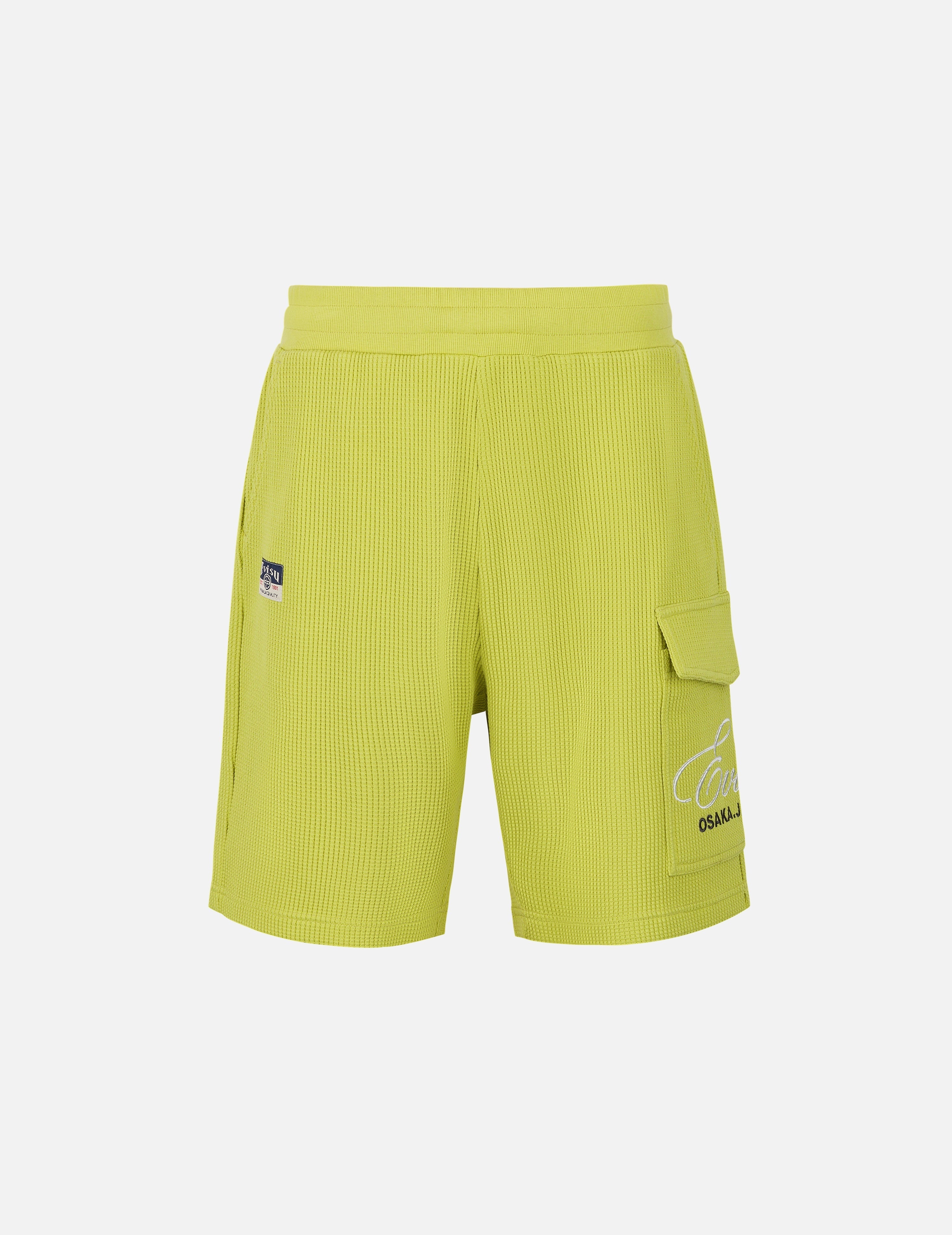 Seagull and Logo Embroidery Fashion Fit Waffle Sweatshorts - 2