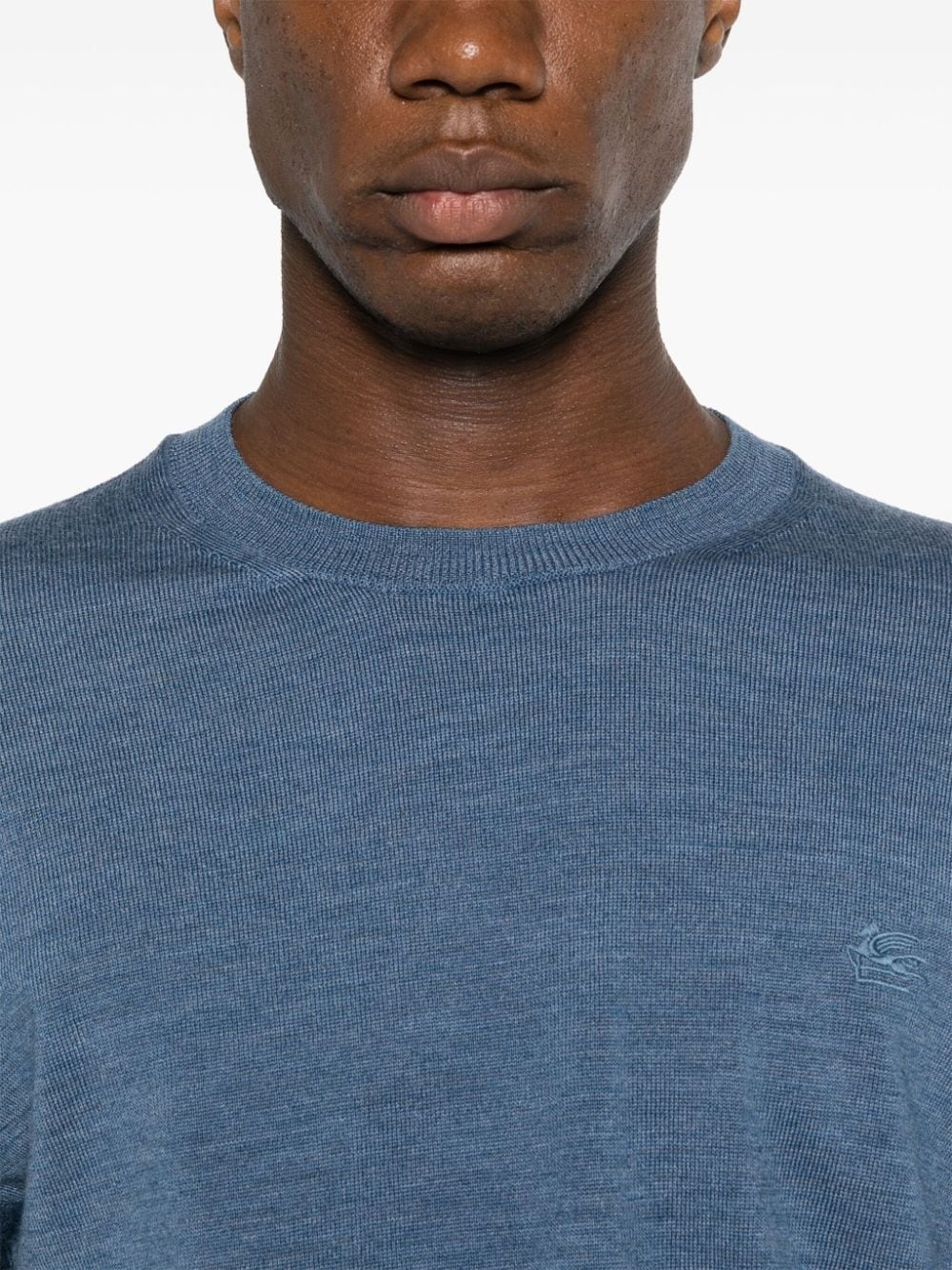 Pegaso-embroidered wool jumper - 5