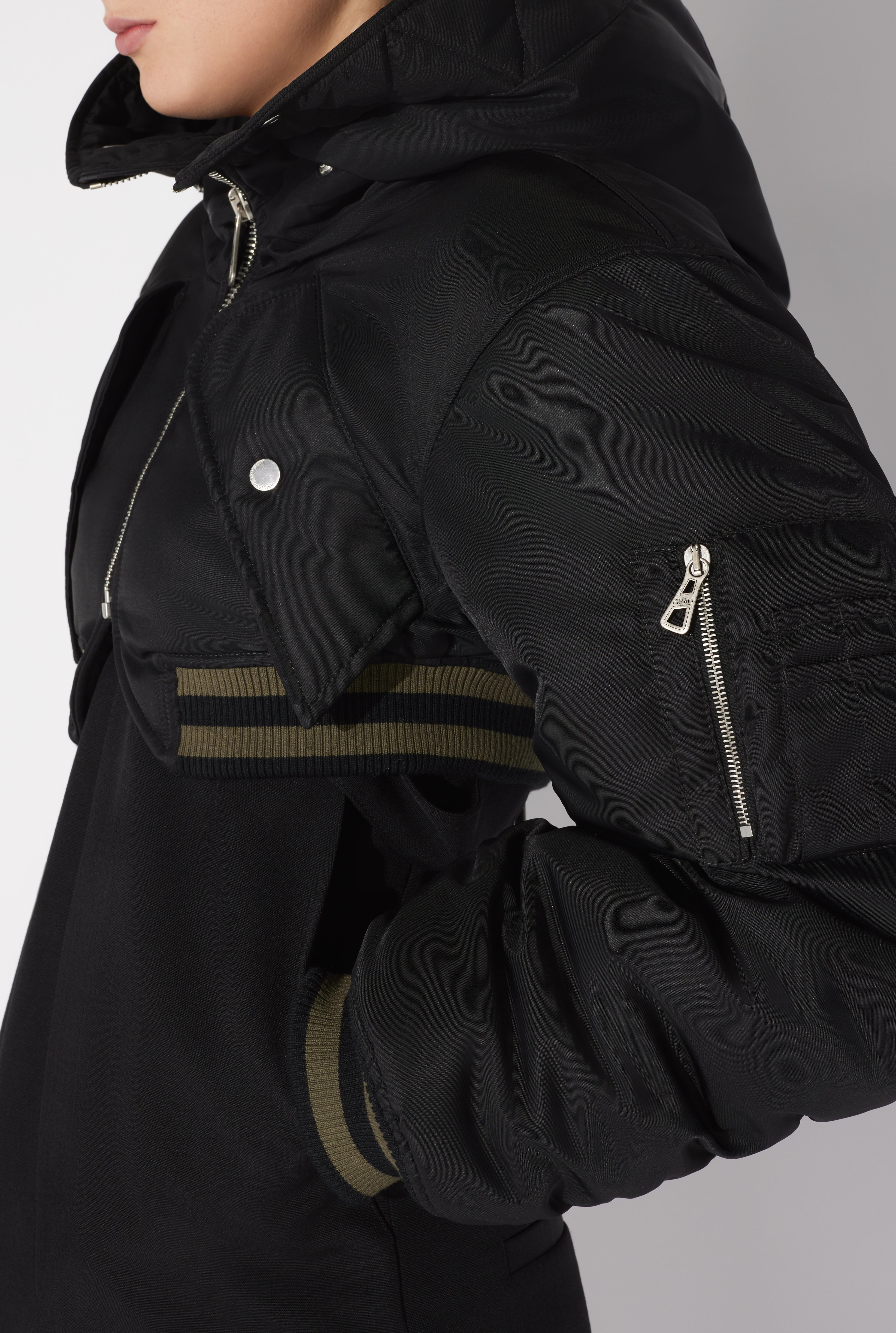 THE QUILTED CROPPED BOMBER JACKET - 6