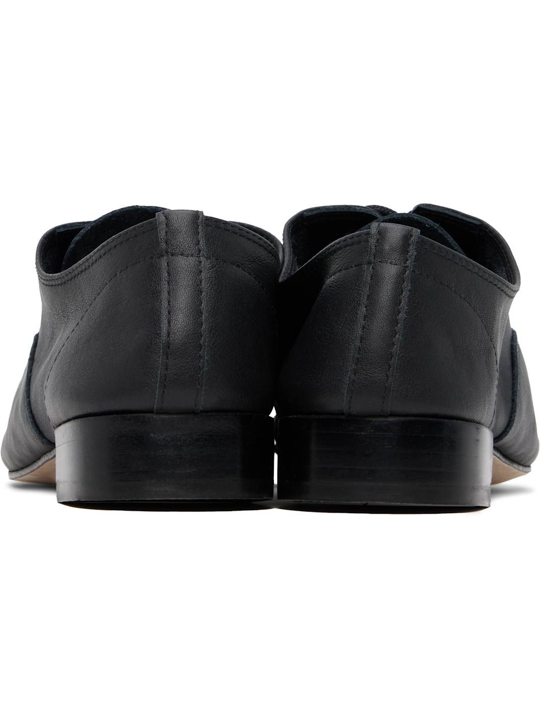 Black Zizi Calf Leather Oxfords - 2