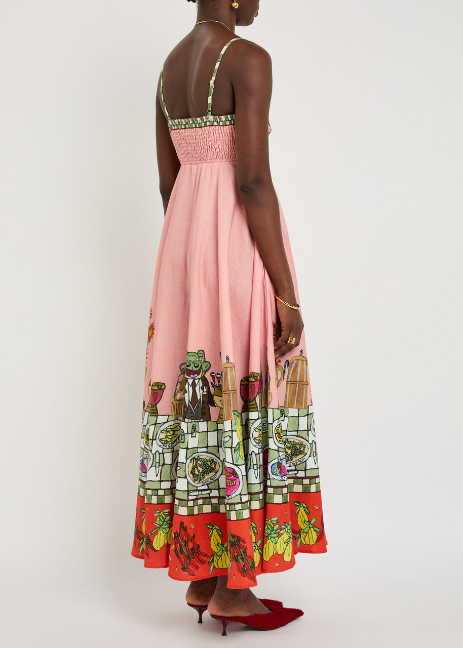 Alemais Contessa Printed Cotton Maxi Dress - 3