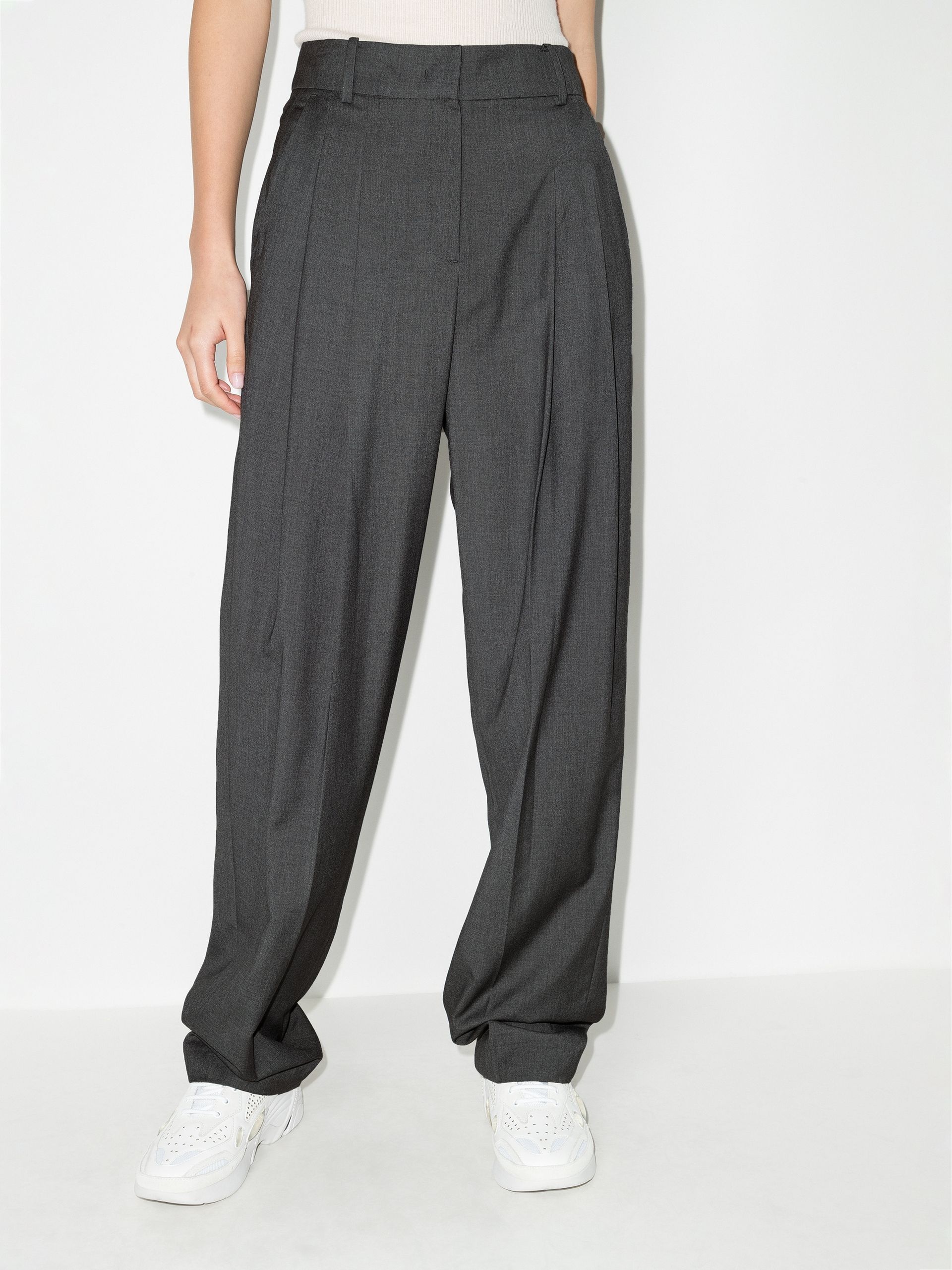 grey Gelso straight-leg trousers - 2