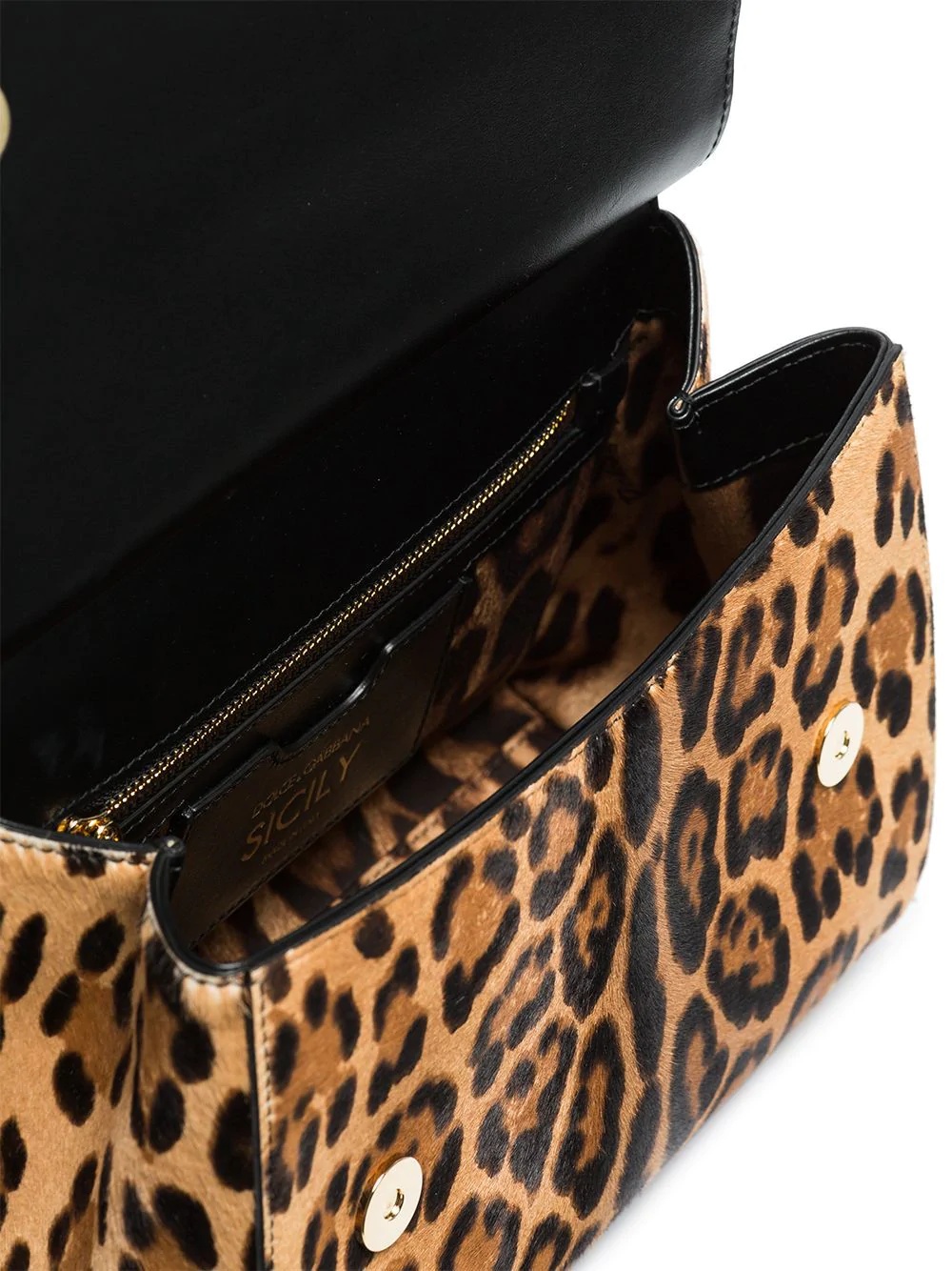 medium Sicily leopard-print tote - 5