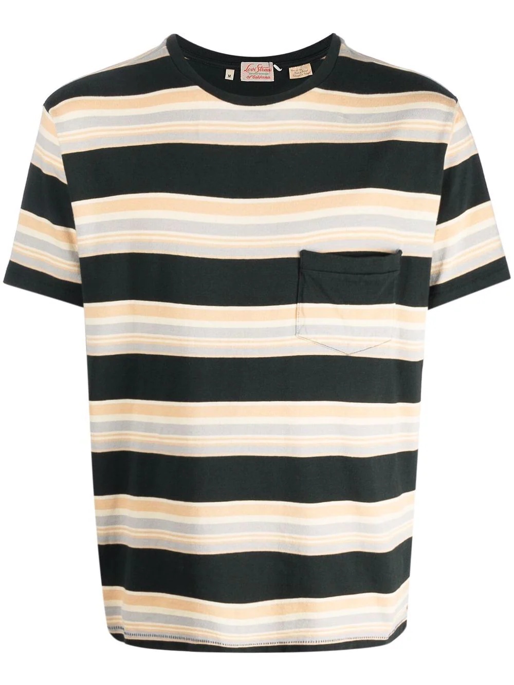 stripe-print T-shirt - 1